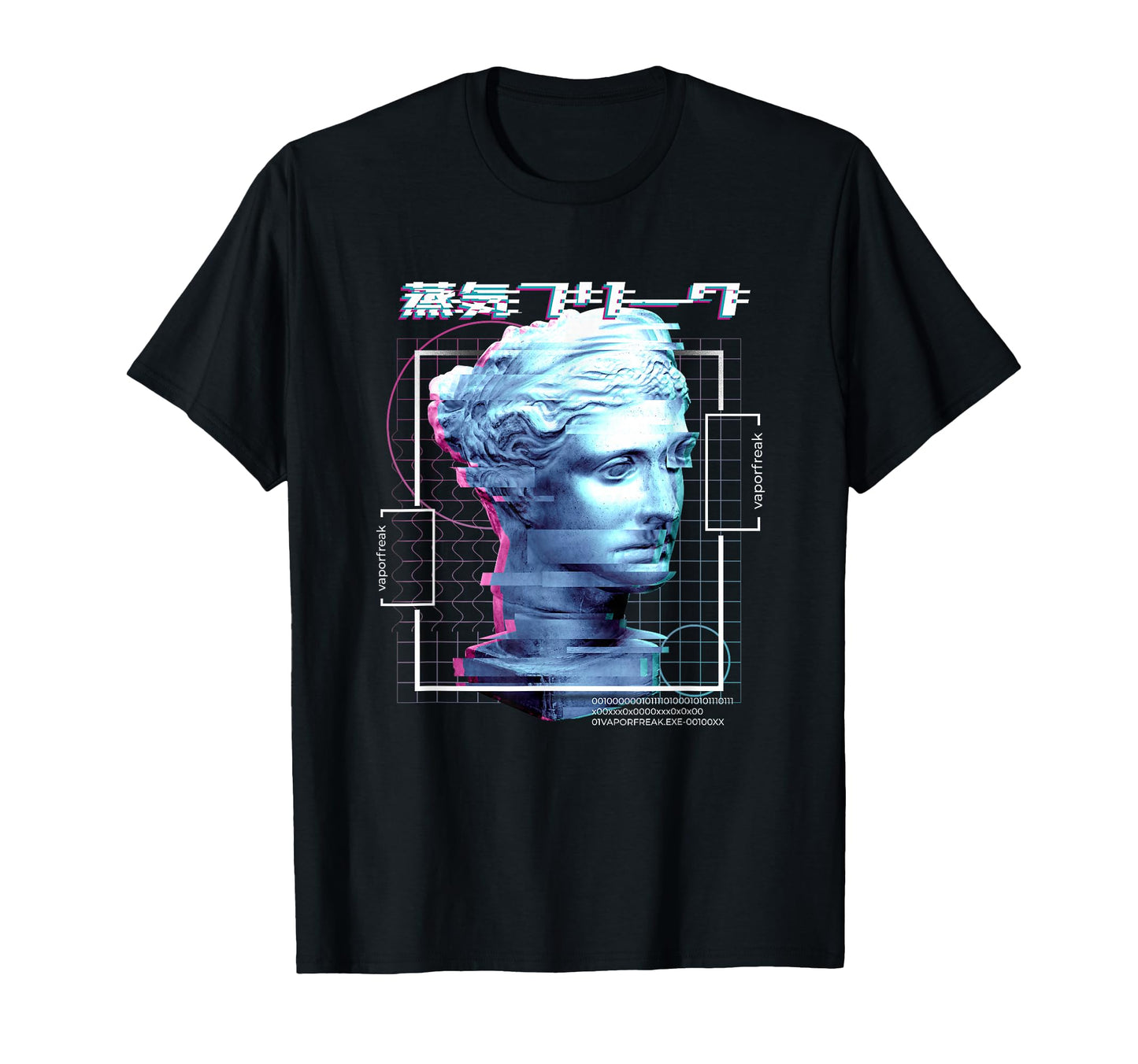 Sculpture Glitch Aesthetic T-Shirt - Casual Everyday Wear for Adults - T-Shirt, Sweatshirt, Hoodie