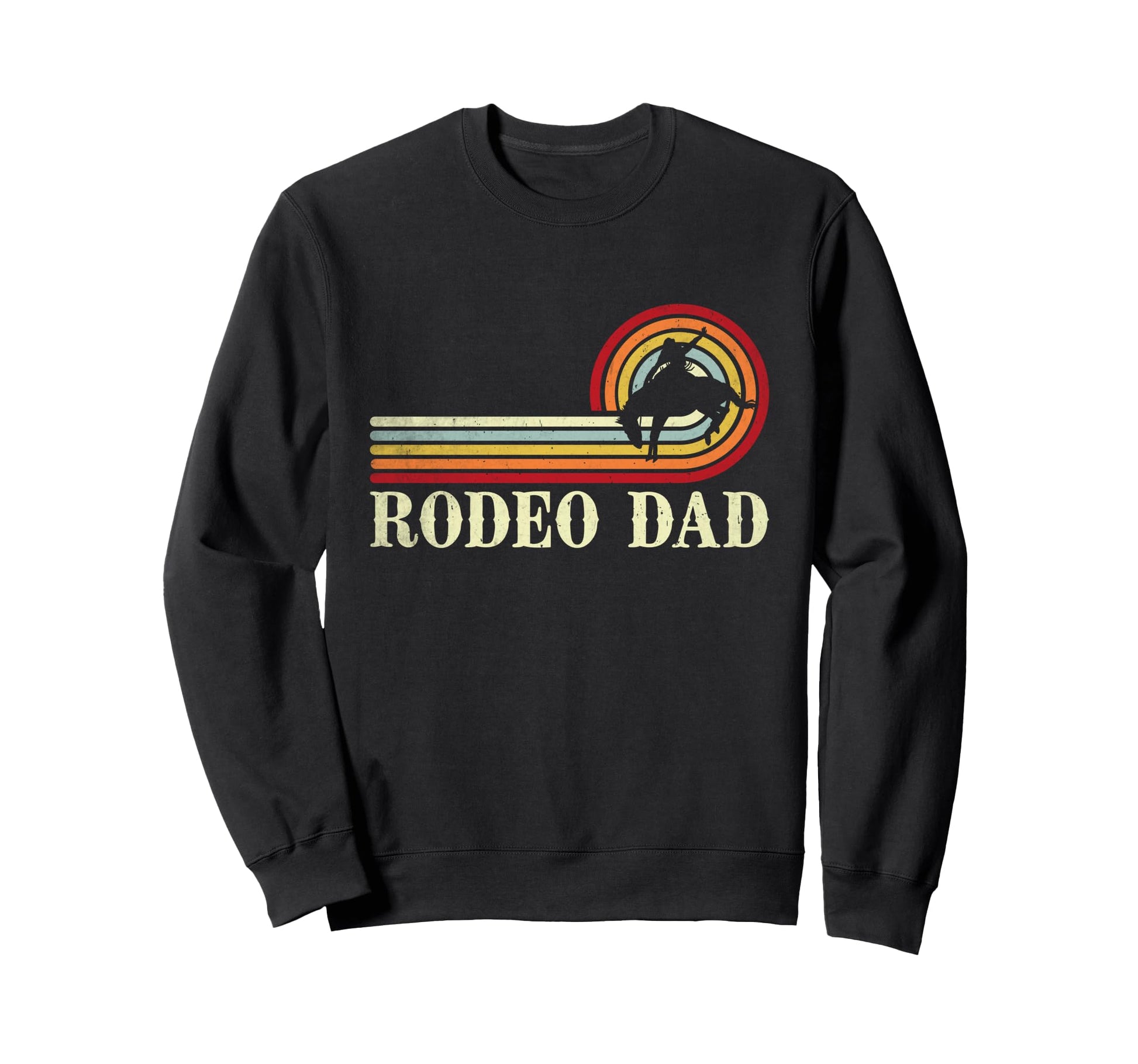 Rodeo Dad Western Cowboy Rodeo Sweatshirt - Aesthetic Graphic for Adults - T-Shirt, Sweatshirt, Hoodie