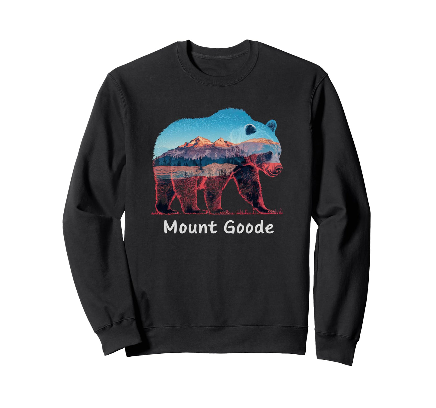 Hiking Camping Mount Goode Sweatshirt - Minimalist Print for Adults - T-Shirt, Sweatshirt, Hoodie