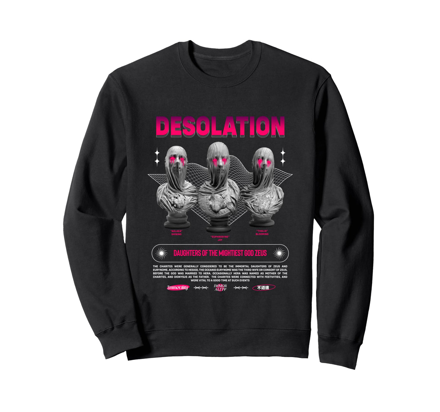 Charites Desolation Aesthetic Edgy Sweatshirt - Novelty Apparel Men Women - T-Shirt, Sweatshirt, Hoodie