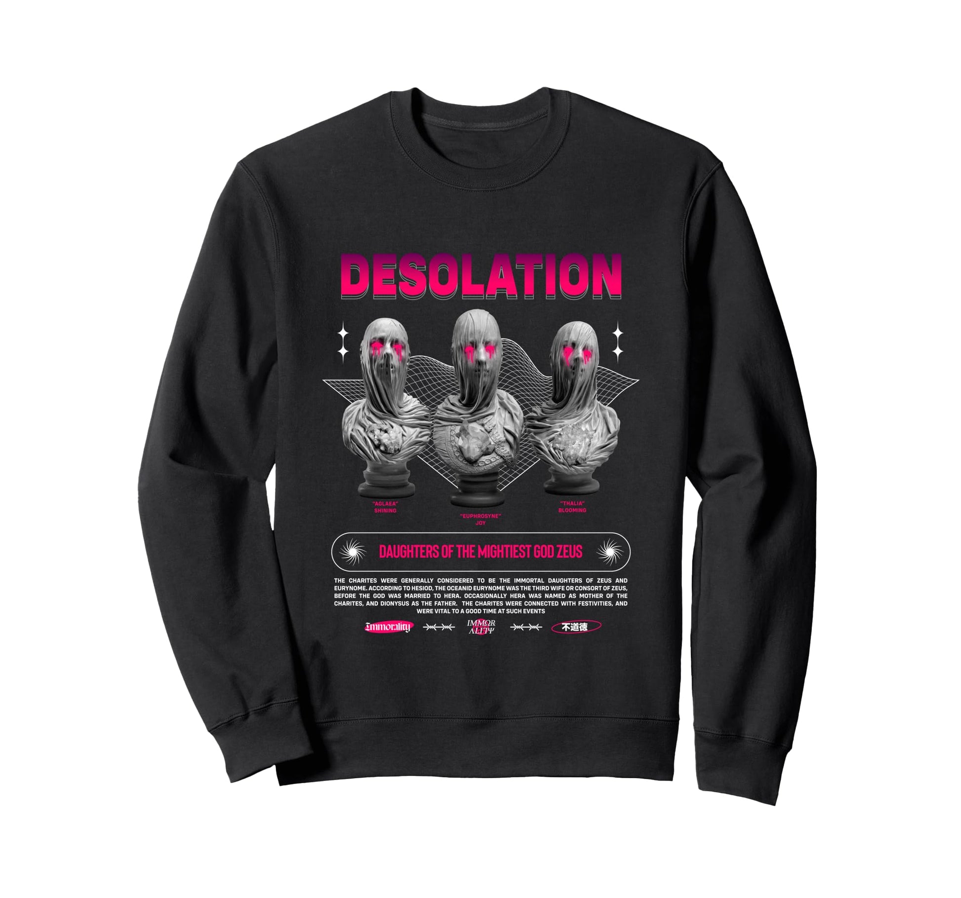 Charites Desolation Aesthetic Edgy Sweatshirt - Novelty Apparel Men Women - T-Shirt, Sweatshirt, Hoodie
