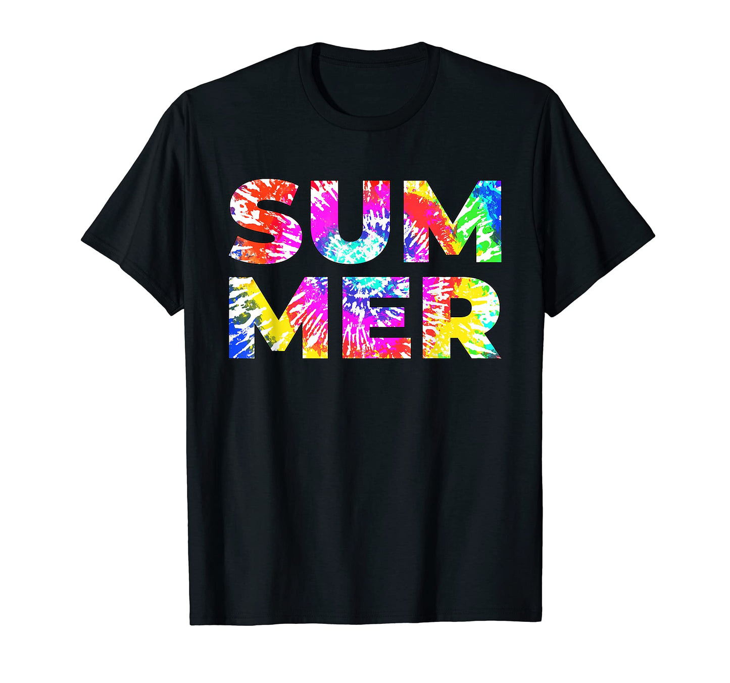 Womens Summer Tie Dye Hippie Rainbow T-Shirt - Graphic Print for Adults - T-Shirt, Sweatshirt, Hoodie