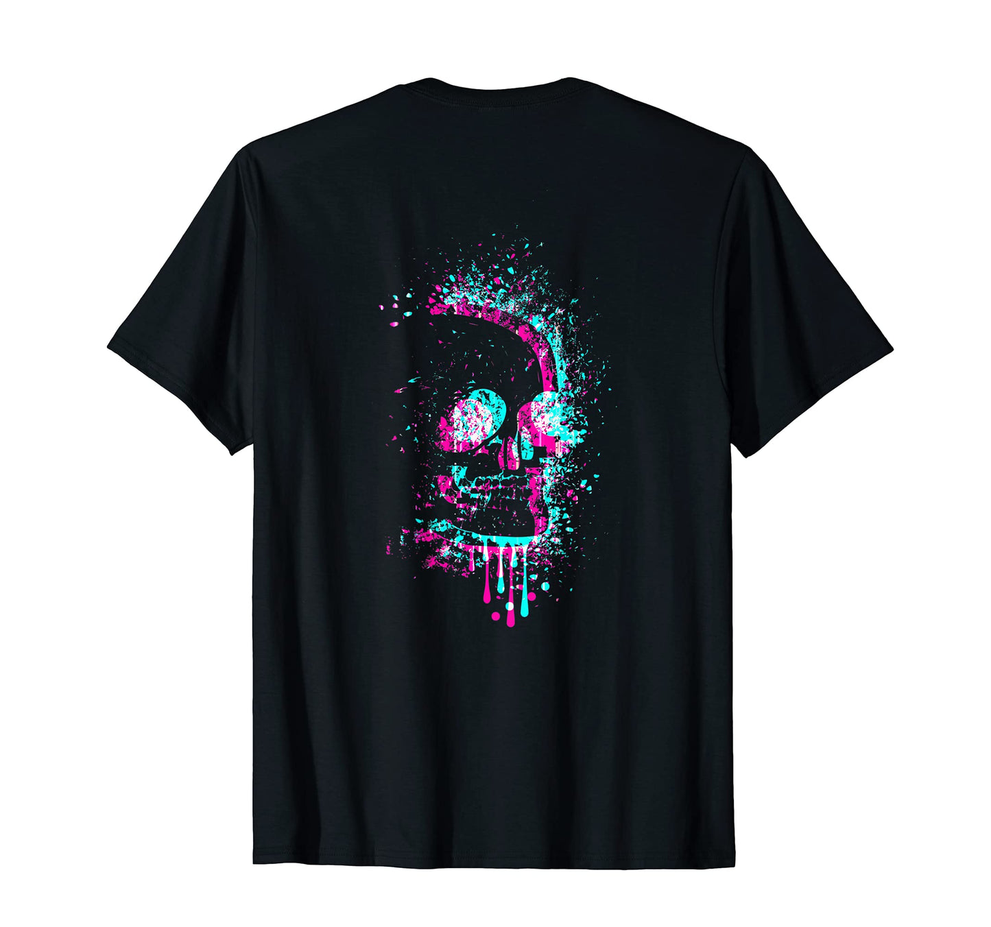 Pastel Goth Soft Grunge Crazy Skull Glitch T-Shirt - Trendy Graphic Unisex - T-Shirt, Sweatshirt, Hoodie