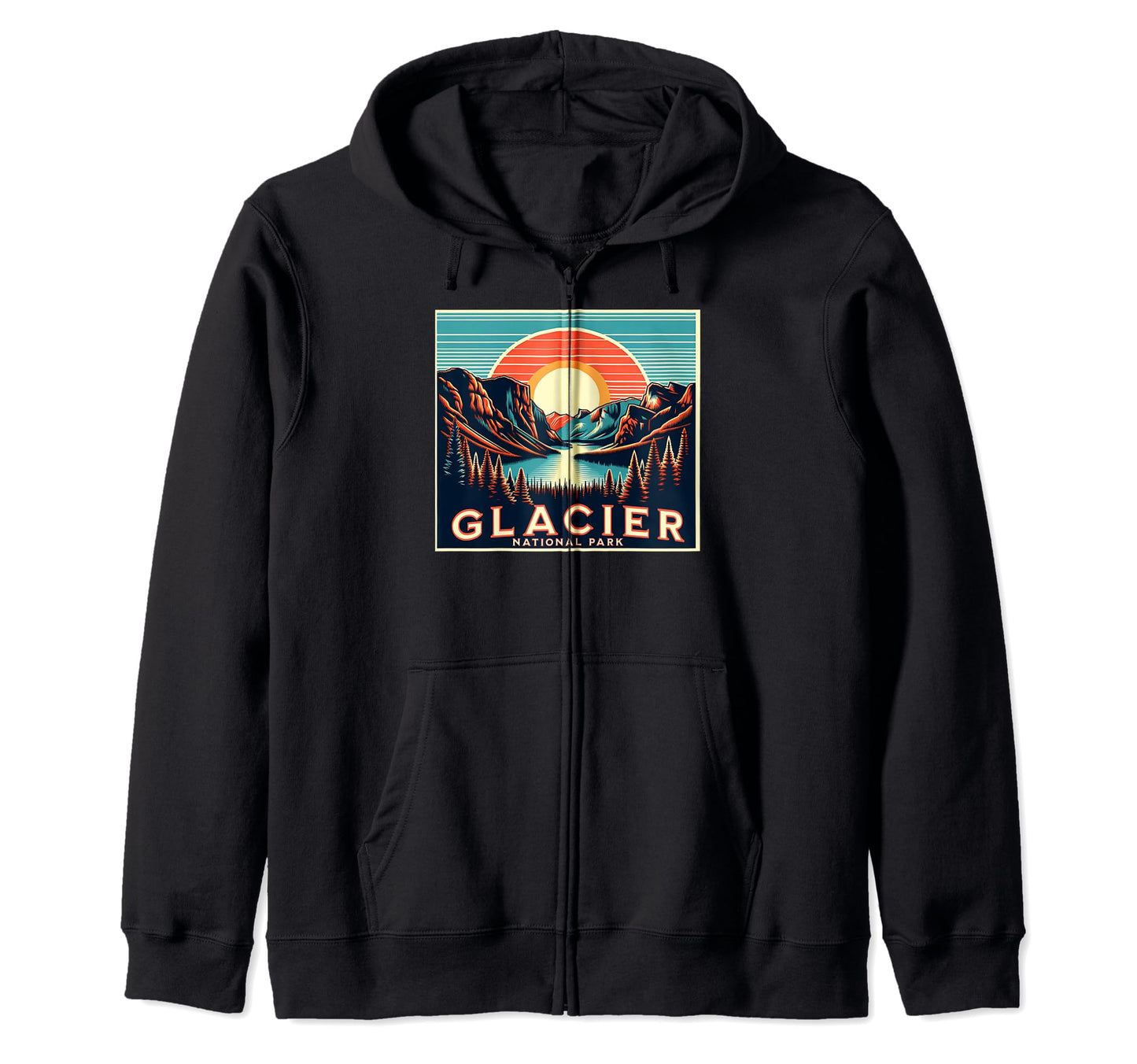 Glacier National Park Montana Usa Outdoor T-Shirt - Trendy Graphic Unisex - T-Shirt, Sweatshirt, Hoodie