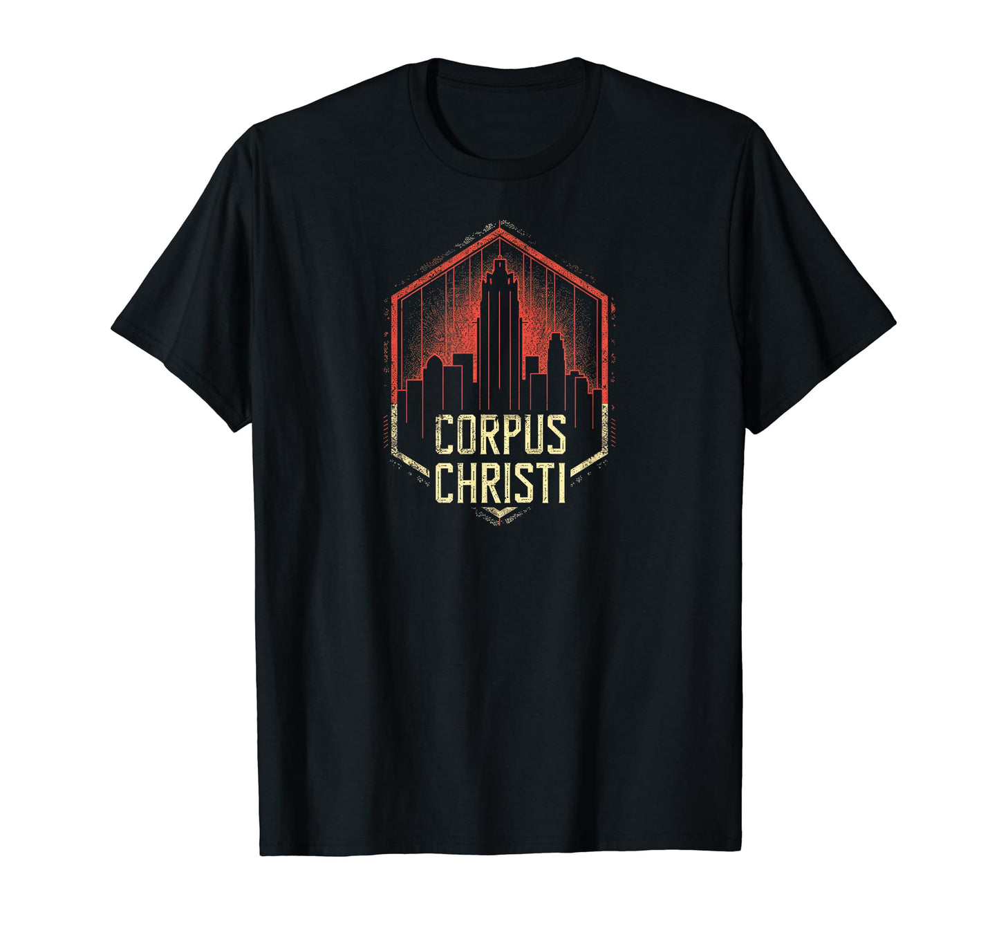 Corpus Christi Grit 90S Grunge T-Shirt - Unique Graphic for Adults - T-Shirt, Sweatshirt, Hoodie