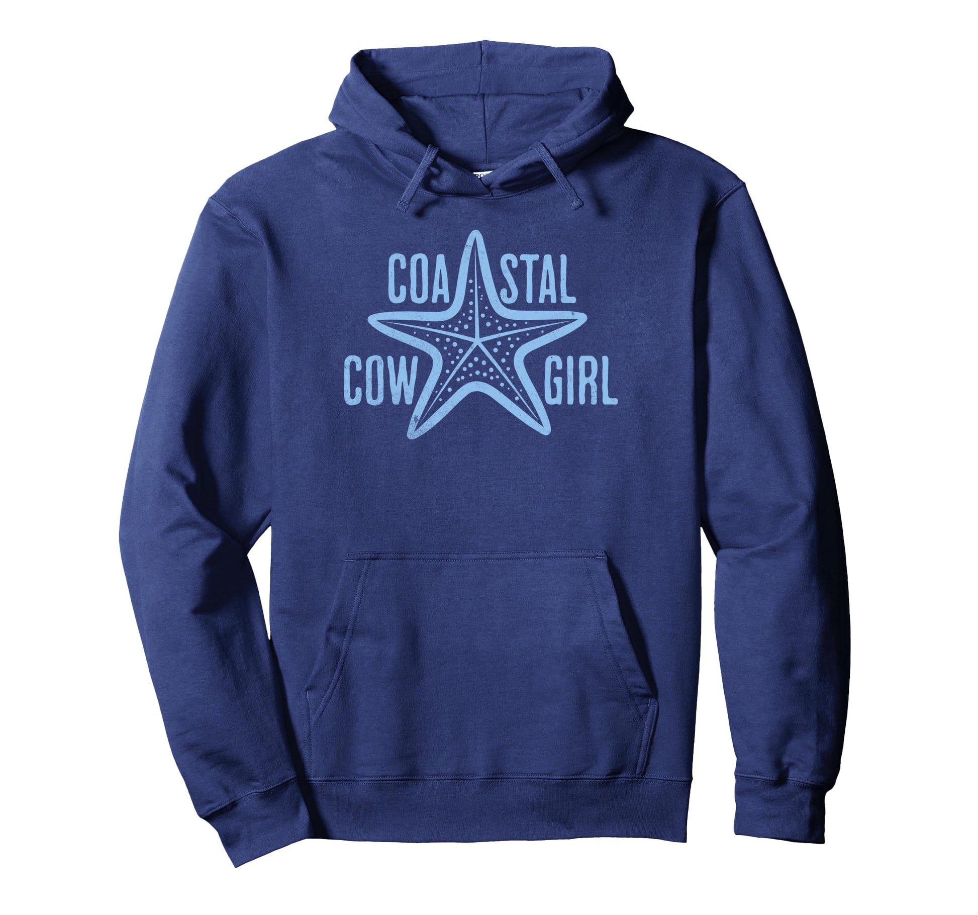 Coastal Cowgirl Starfish Western Beach Hoodie - Unique Graphic for Adults - T-Shirt, Sweatshirt, Hoodie