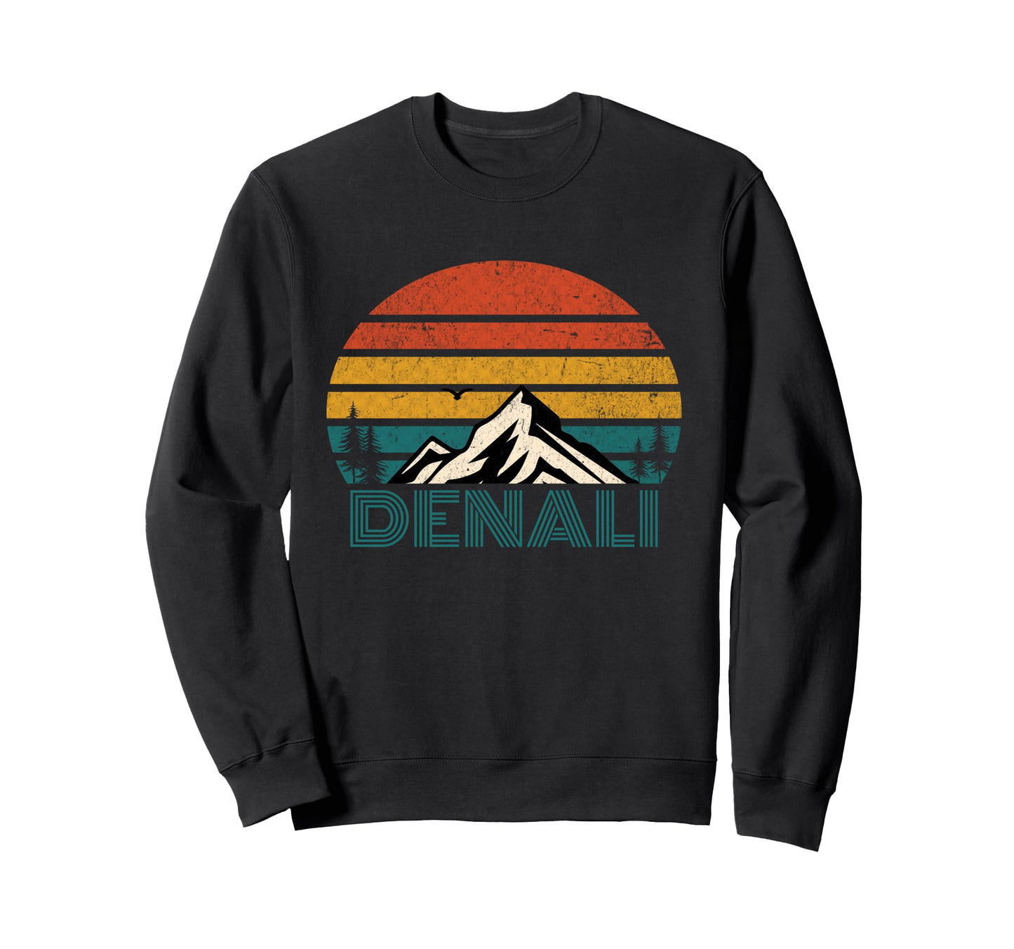 Denali Alaska National Park Sweatshirt - Minimalist Print Unisex - T-Shirt, Sweatshirt, Hoodie