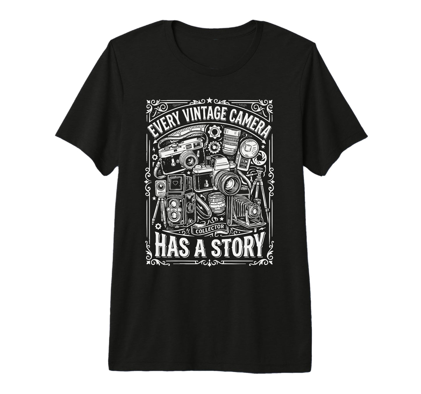 Camera Collector Photography T-Shirt - Custom Art Print Men Women - T-Shirt, Sweatshirt, Hoodie