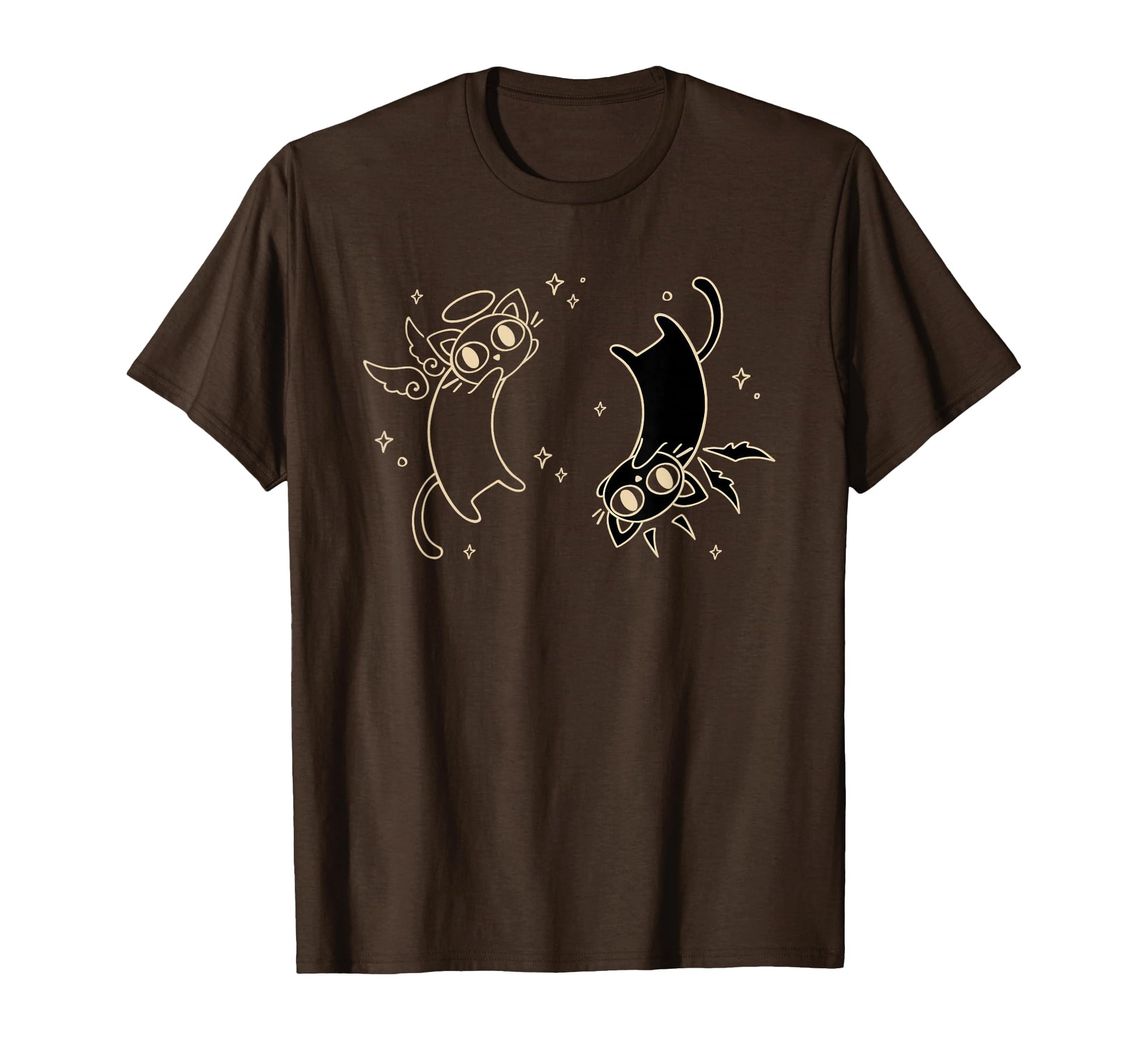 Y2K 90S Ying Yang Cat Tomcat Evil T-Shirt - Aesthetic Graphic Men Women - T-Shirt, Sweatshirt, Hoodie