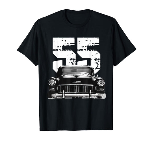1955 55 Bel Air 50S Silhouette Old T-Shirt - Streetwear Style Men Women - T-Shirt, Sweatshirt, Hoodie
