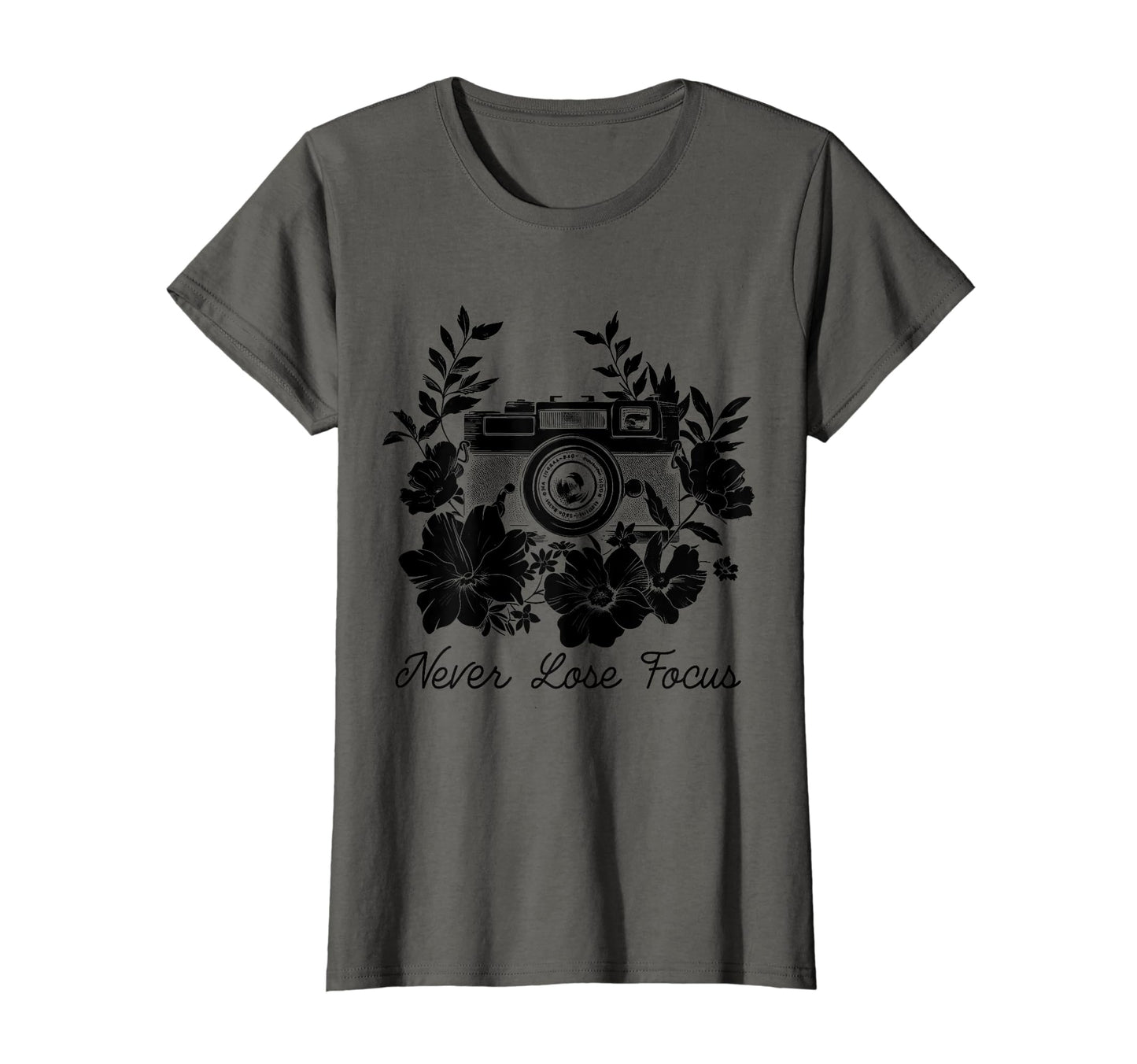 Photographer Never Lose Focus Camera T-Shirt - Minimalist Print Unisex - T-Shirt, Sweatshirt, Hoodie