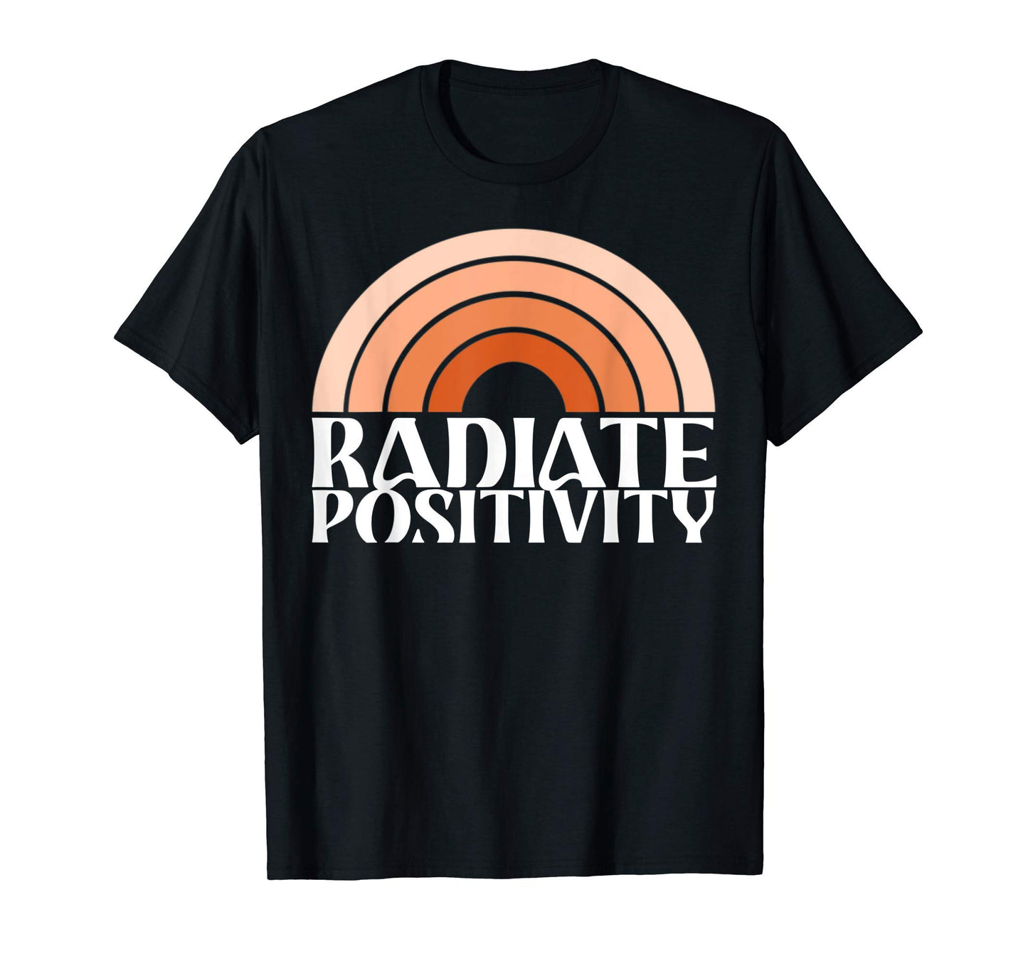 Radiate Positivity Rainbow Boho T-Shirt - Streetwear Style Men Women - T-Shirt, Sweatshirt, Hoodie
