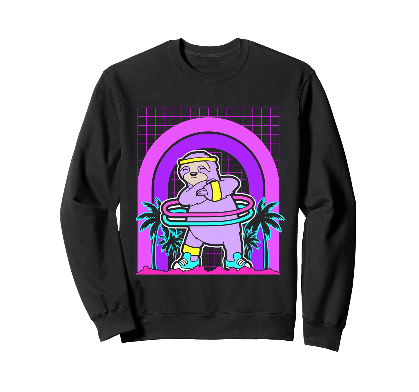 Aesthetic Vaporwave Outfits Sloth Sweatshirt - Novelty Apparel Unisex - T-Shirt, Sweatshirt, Hoodie