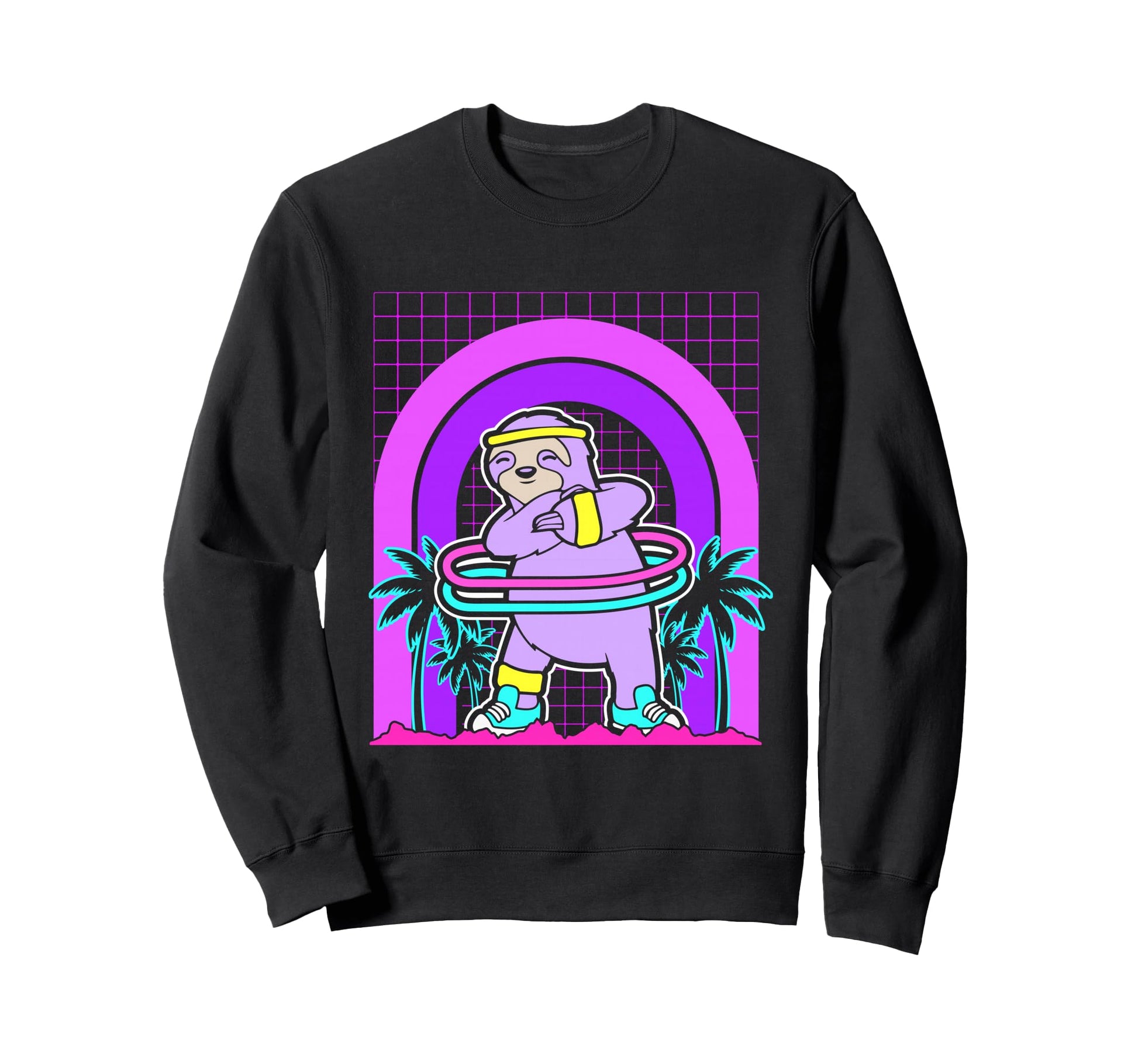 Aesthetic Vaporwave Outfits Sloth Sweatshirt - Novelty Apparel Unisex - T-Shirt, Sweatshirt, Hoodie
