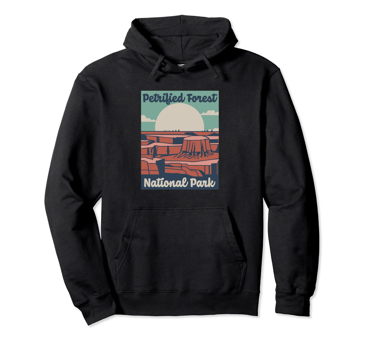 Petrified Forest Park Wpa National Hoodie - Minimalist Print for Adults - T-Shirt, Sweatshirt, Hoodie