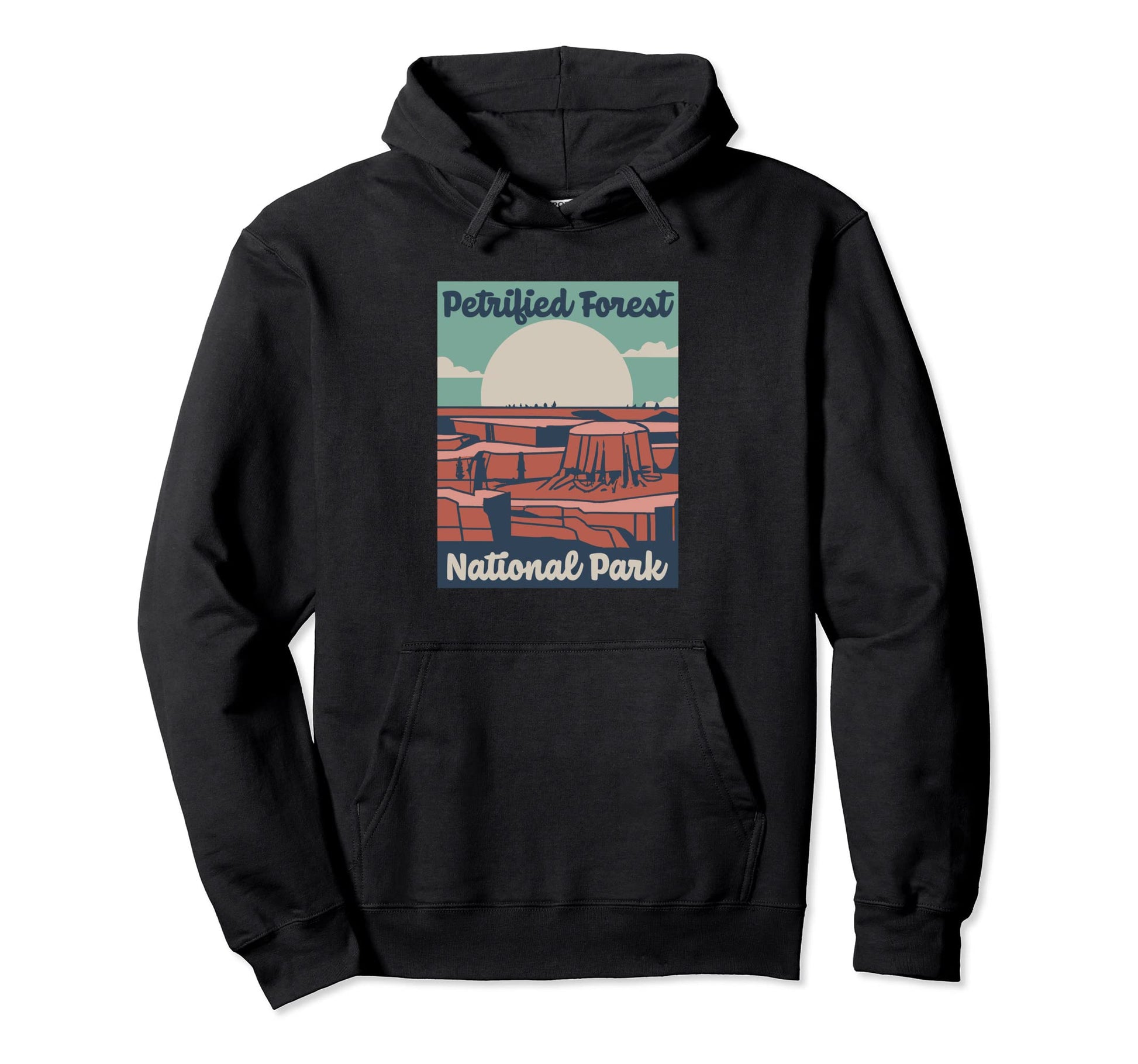 Petrified Forest Park Wpa National Hoodie - Minimalist Print for Adults - T-Shirt, Sweatshirt, Hoodie