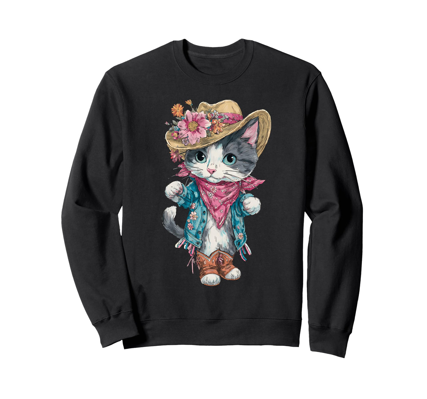 Country Western Cowgirl Funny Sweatshirt - Streetwear Style Men Women - T-Shirt, Sweatshirt, Hoodie