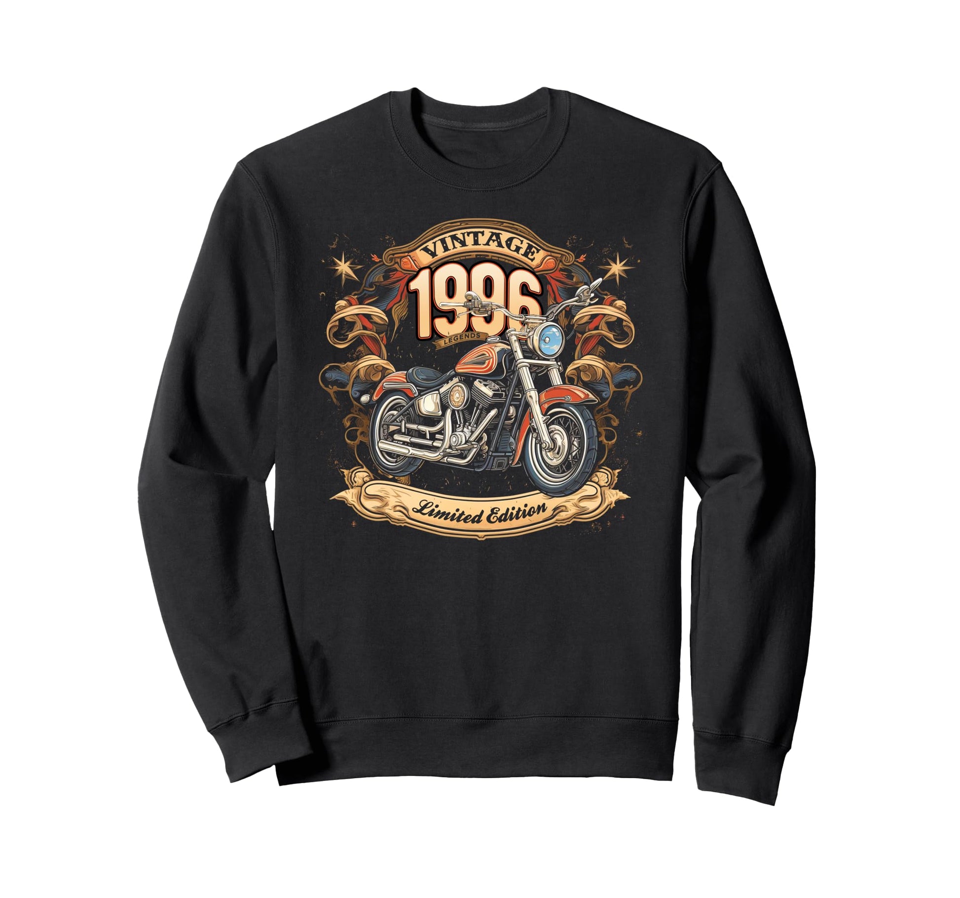 Born 1996 Motorcycle Lovers 30Th Sweatshirt - Custom Art Print Unisex - T-Shirt, Sweatshirt, Hoodie