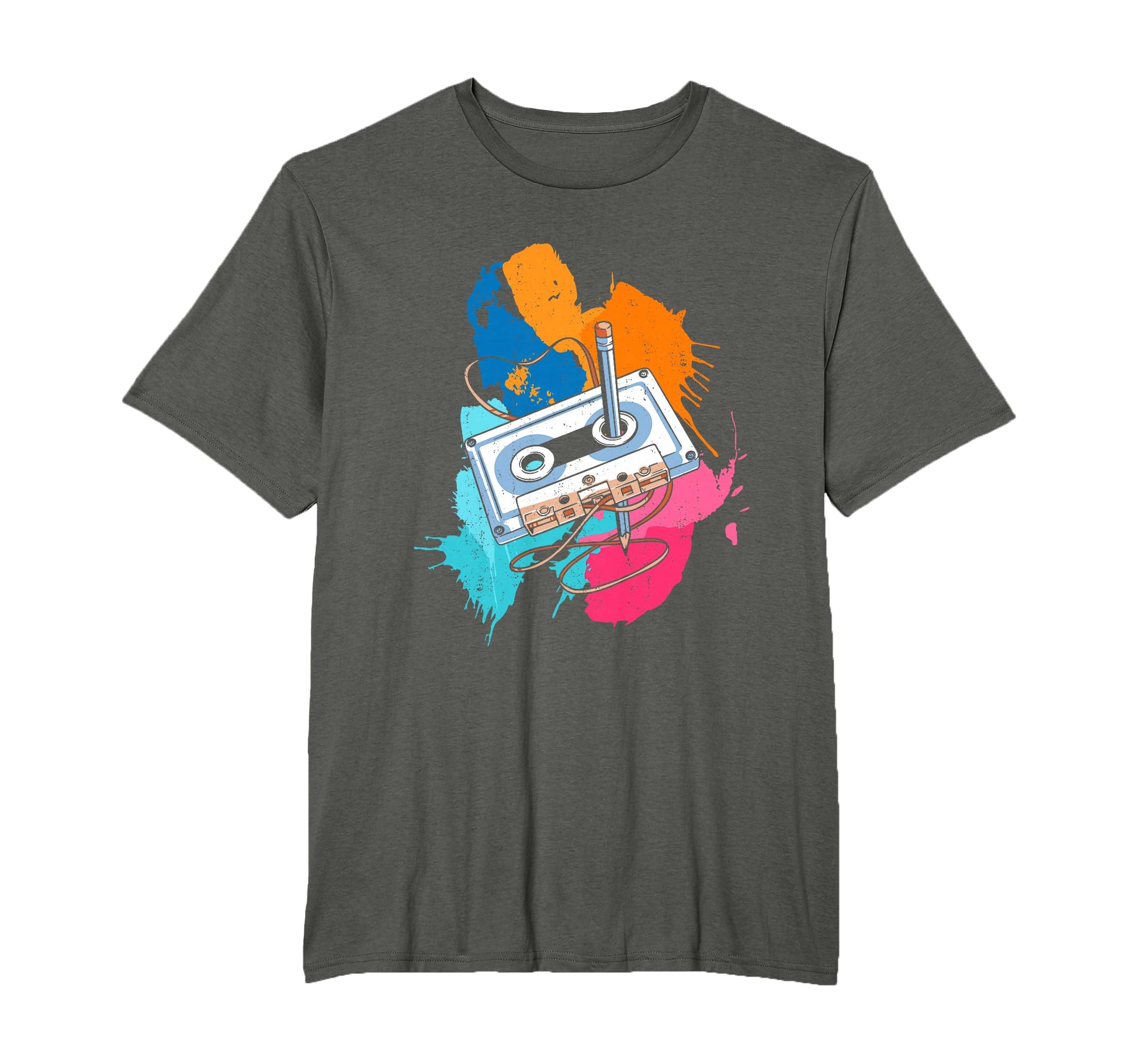 Cassette Music Colorful Nostalgic T-Shirt - Fun Novelty Design for Adults - T-Shirt, Sweatshirt, Hoodie
