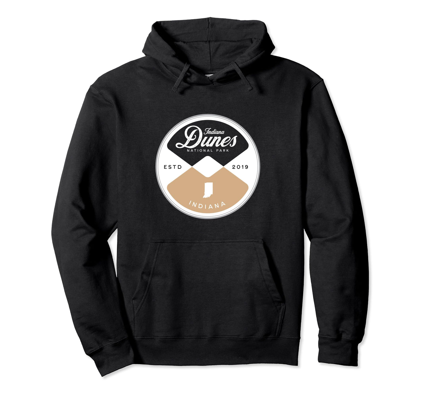 Indiana Dunes National Park Circle Hoodie - Aesthetic Graphic Unisex - T-Shirt, Sweatshirt, Hoodie