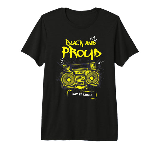 Black History Month Hip Hop Old School T-Shirt - Novelty Apparel Unisex - T-Shirt, Sweatshirt, Hoodie