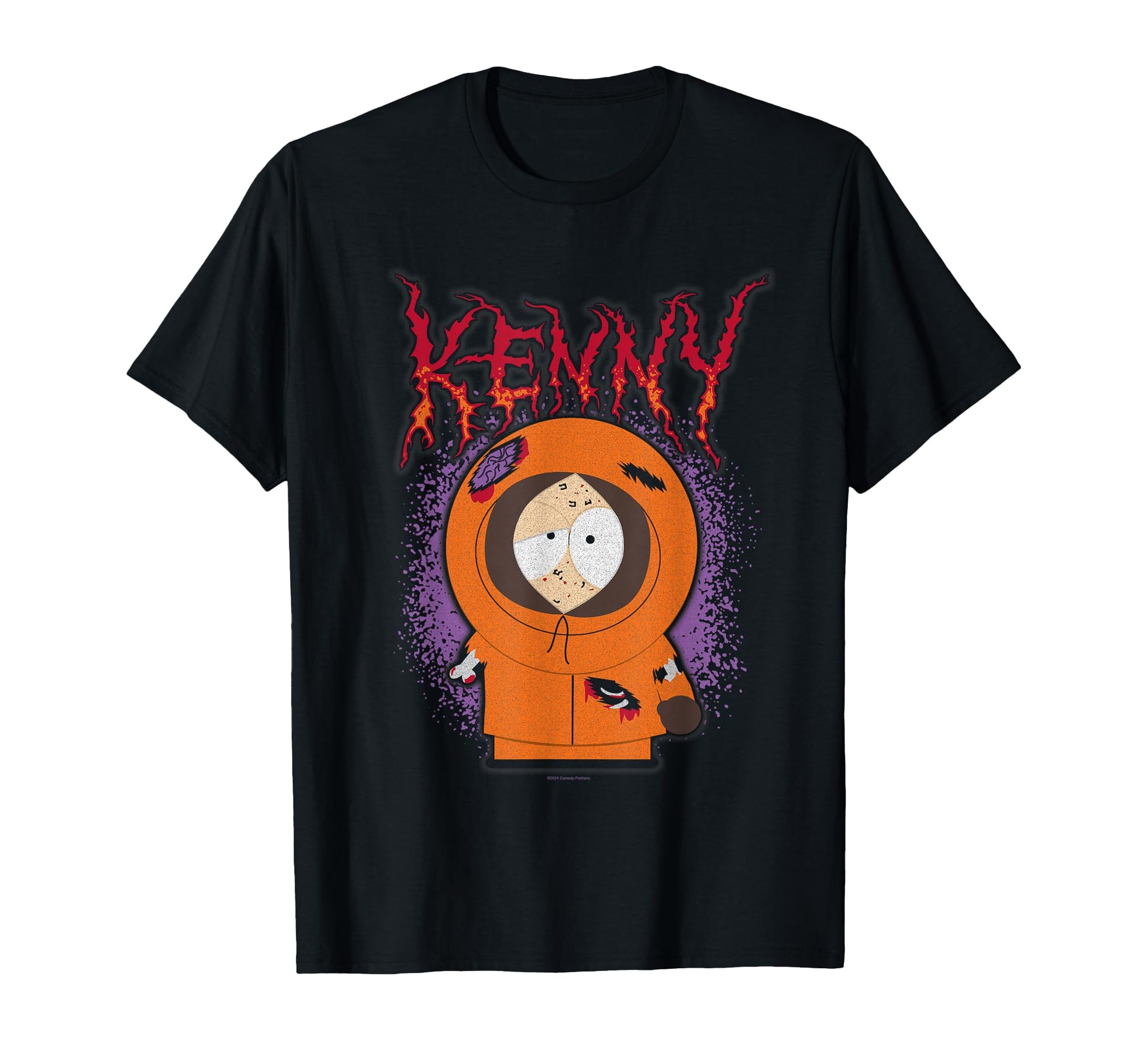 South Park Series Kenny Beat Up Grunge T-Shirt - Custom Art Print Unisex - T-Shirt, Sweatshirt, Hoodie