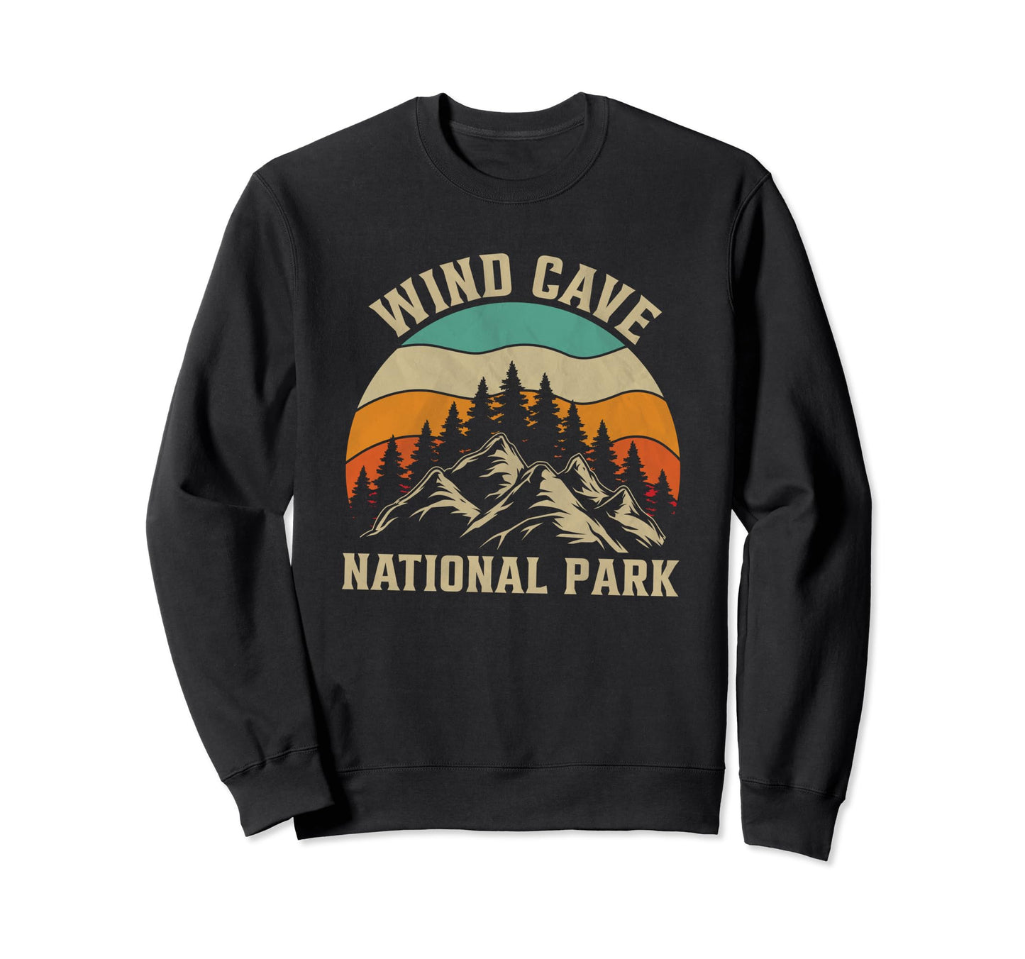 Wind Cave National Park Sweatshirt - Minimalist Print Men Women - T-Shirt, Sweatshirt, Hoodie
