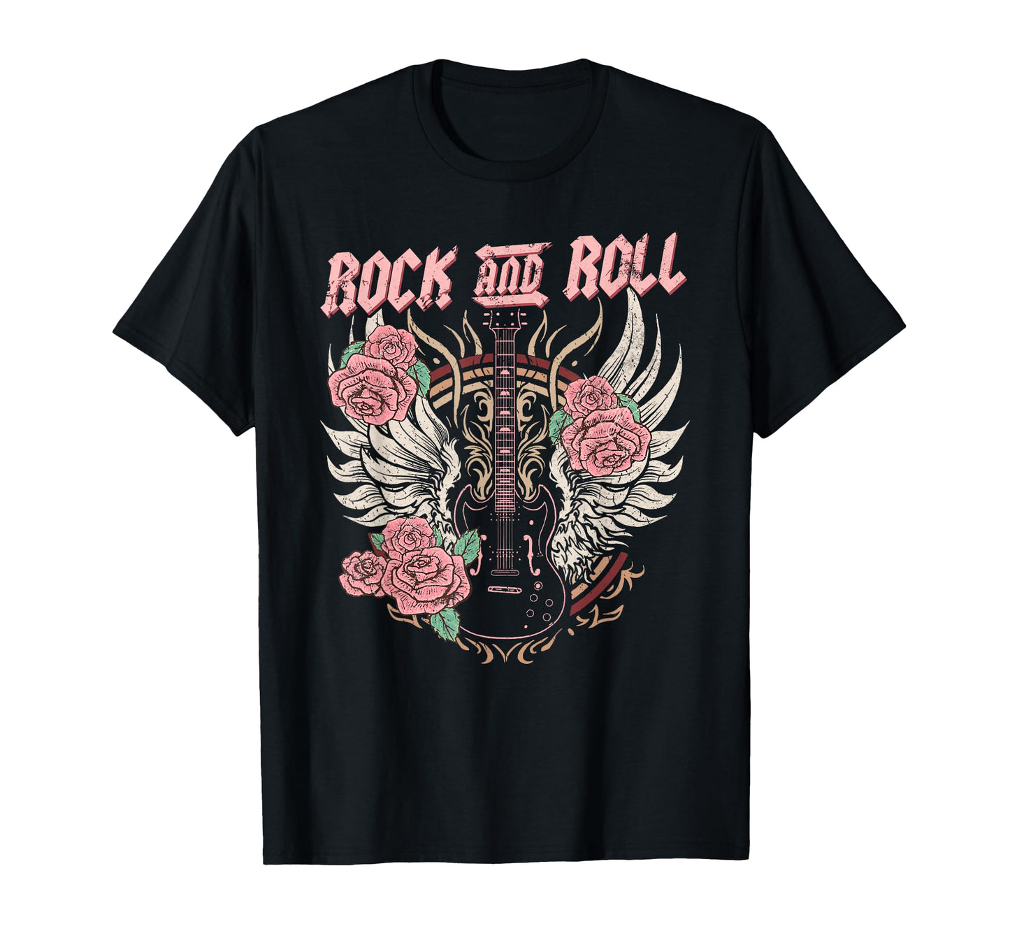 Rock And Roll Guitar Rock Music T-Shirt - Minimalist Print for Adults - T-Shirt, Sweatshirt, Hoodie