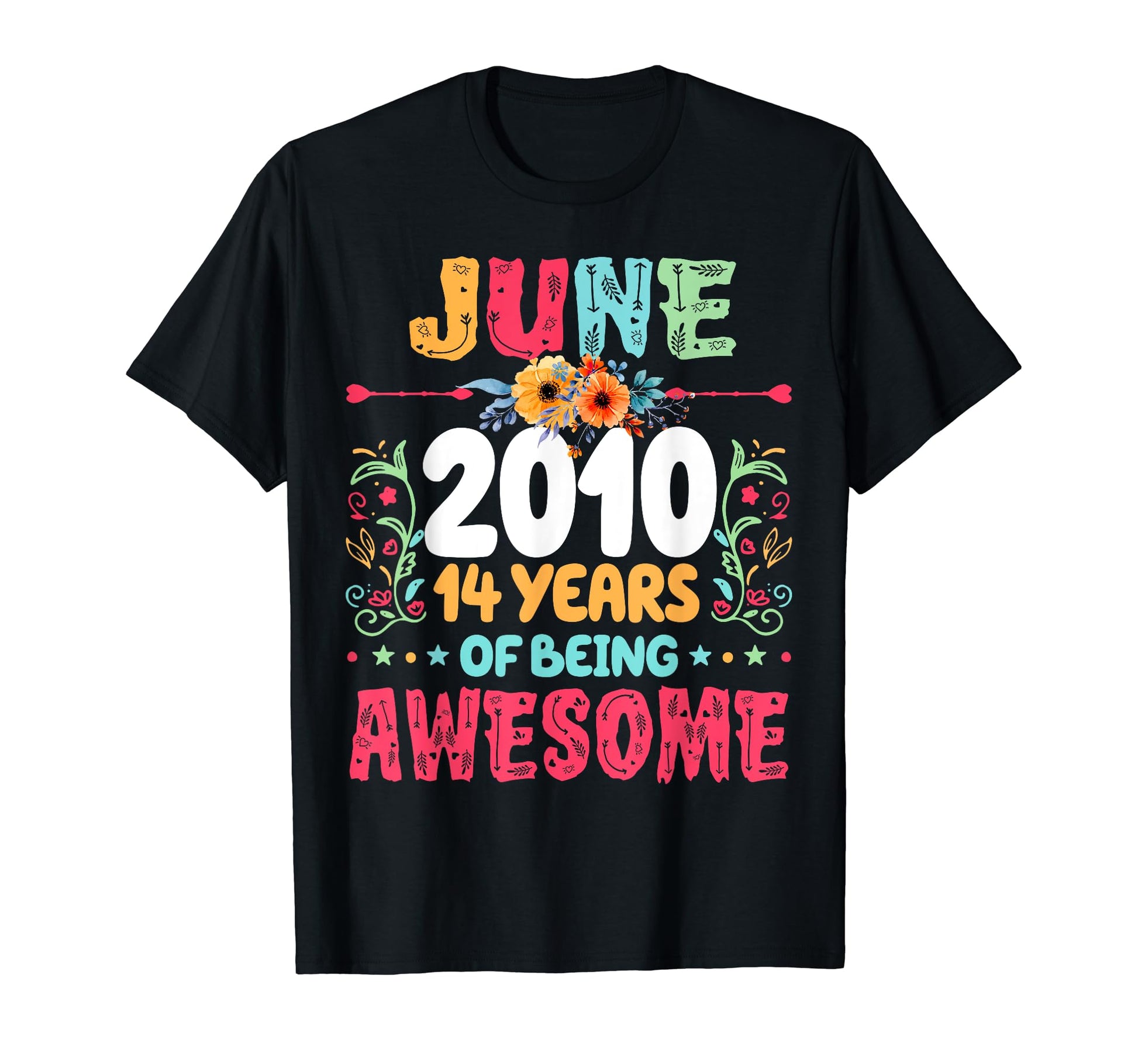 Since June 2010 14 Years Being T-Shirt - Casual Everyday Wear Men Women - T-Shirt, Sweatshirt, Hoodie