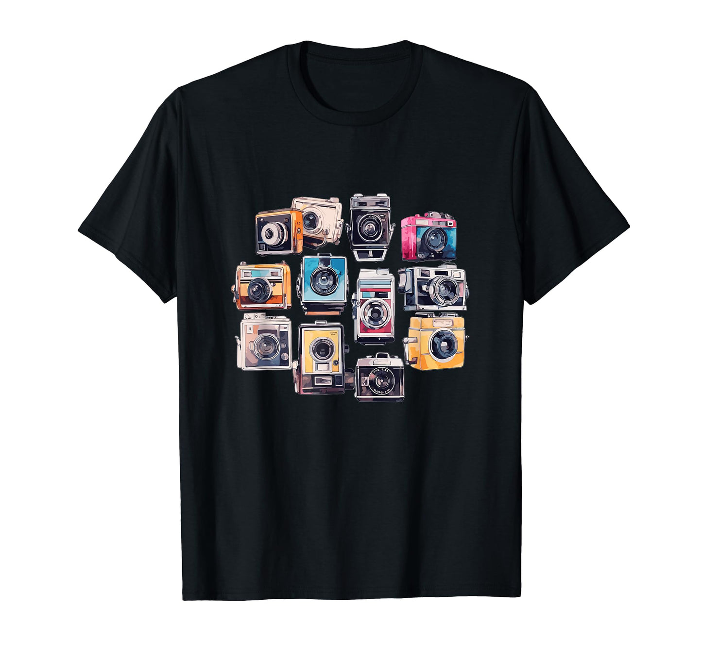 Cameras Photographer Camera Collector T-Shirt - Trendy Graphic for Adults - T-Shirt, Sweatshirt, Hoodie