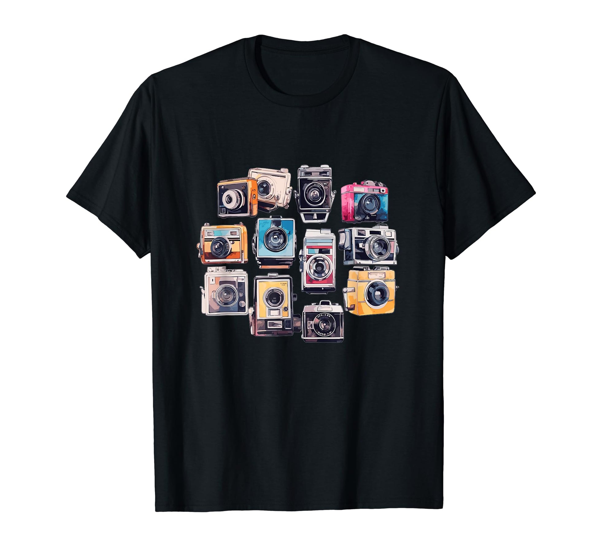 Cameras Photographer Camera Collector T-Shirt - Trendy Graphic for Adults - T-Shirt, Sweatshirt, Hoodie