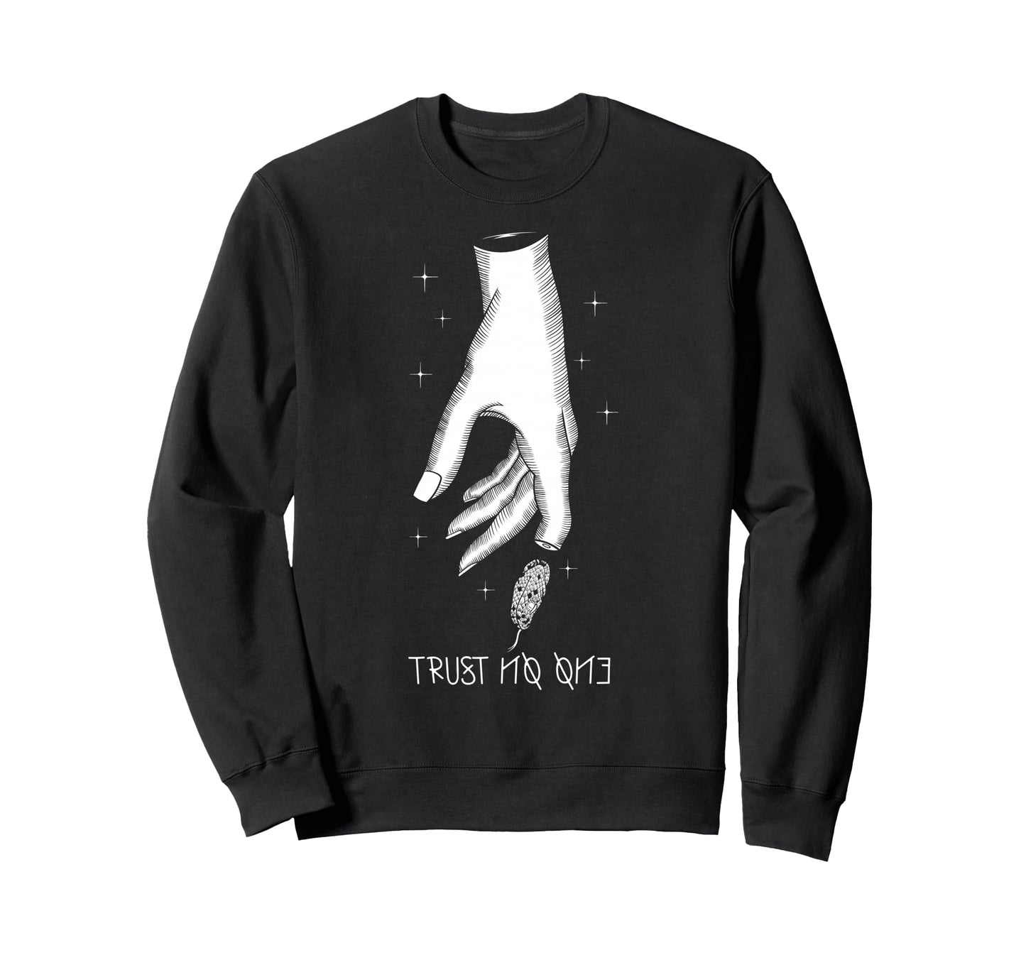 Trust No One Aesthetic Edgy Sweatshirt - Aesthetic Graphic Men Women - T-Shirt, Sweatshirt, Hoodie