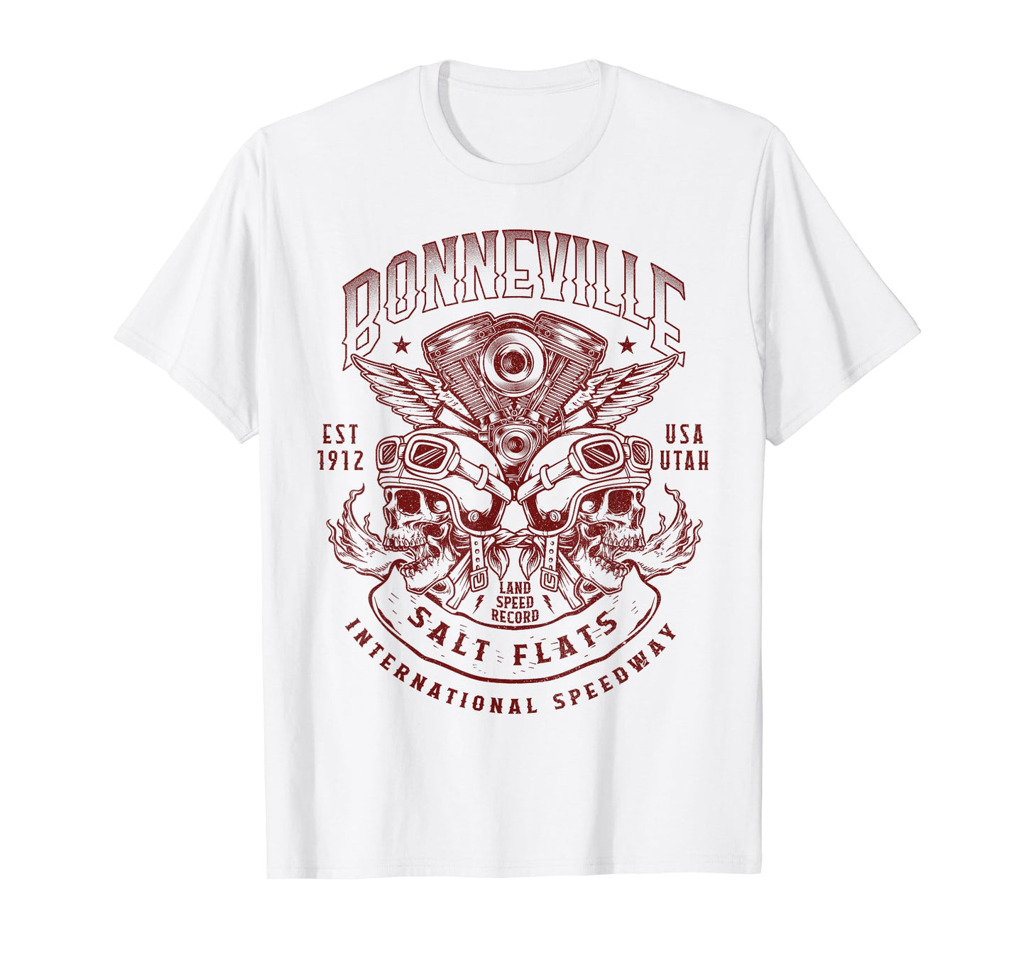 Bonneville Salt Flats Motorcycle T-Shirt - Trendy Graphic for Adults - T-Shirt, Sweatshirt, Hoodie