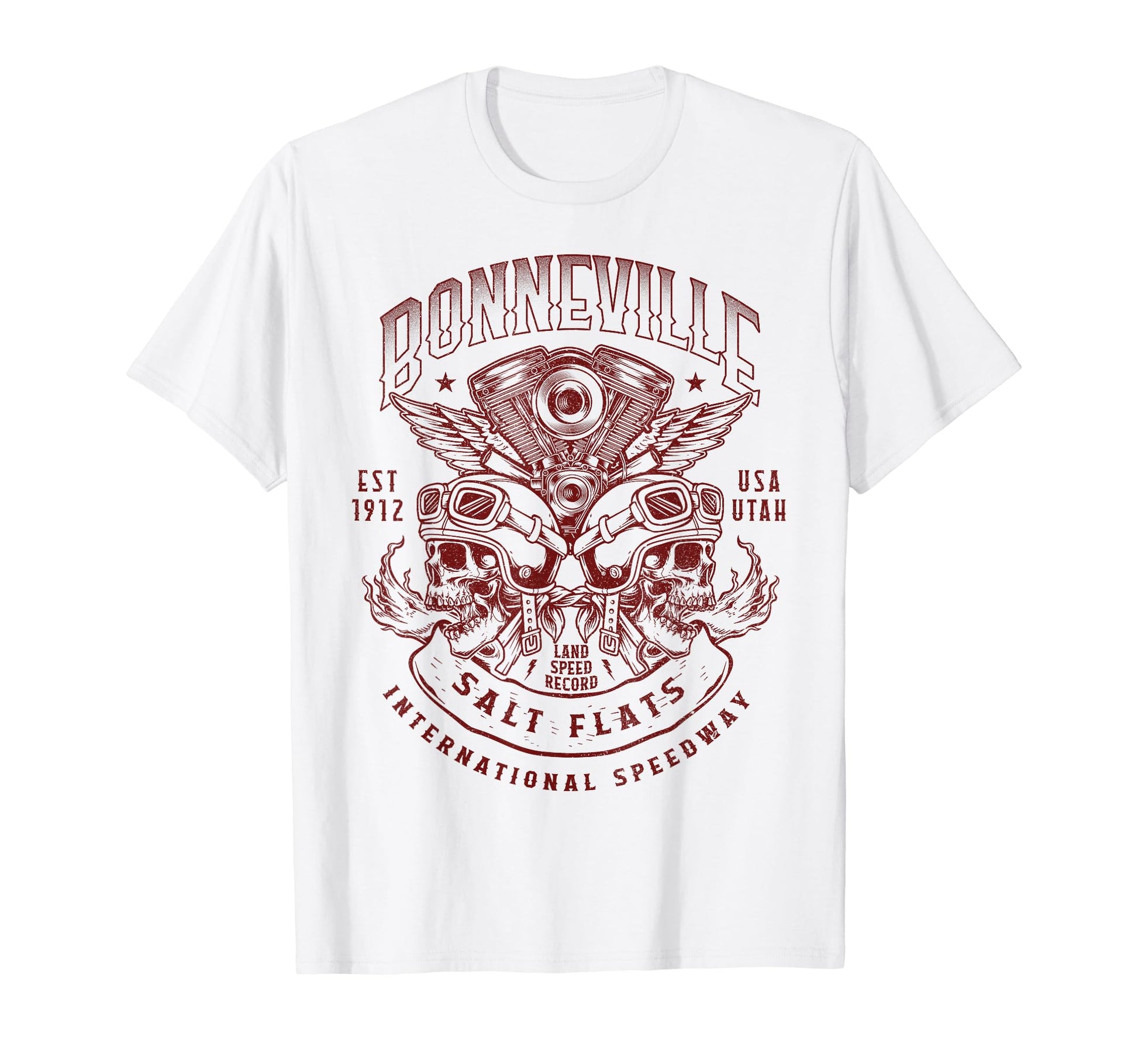 Bonneville Salt Flats Motorcycle T-Shirt - Trendy Graphic for Adults - T-Shirt, Sweatshirt, Hoodie
