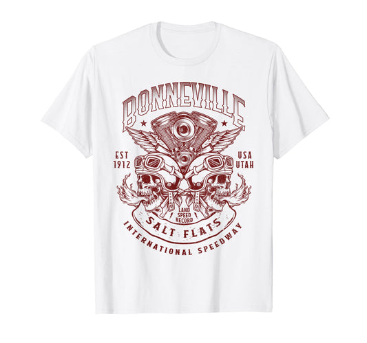 Bonneville Salt Flats Motorcycle T-Shirt - Trendy Graphic for Adults - T-Shirt, Sweatshirt, Hoodie