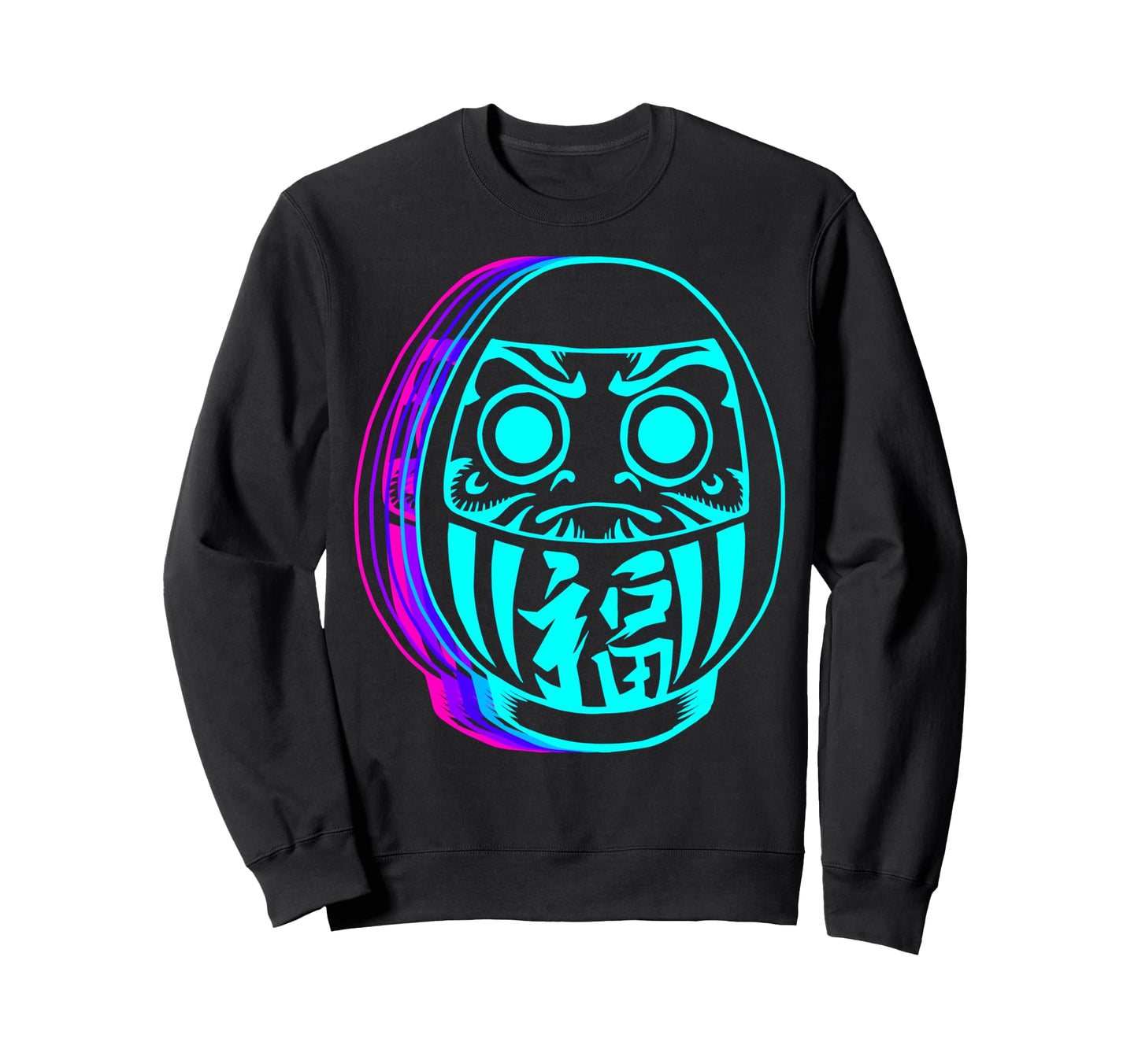 Daruma Doll Japan Vaporwave Sweatshirt - Custom Art Print Unisex - T-Shirt, Sweatshirt, Hoodie