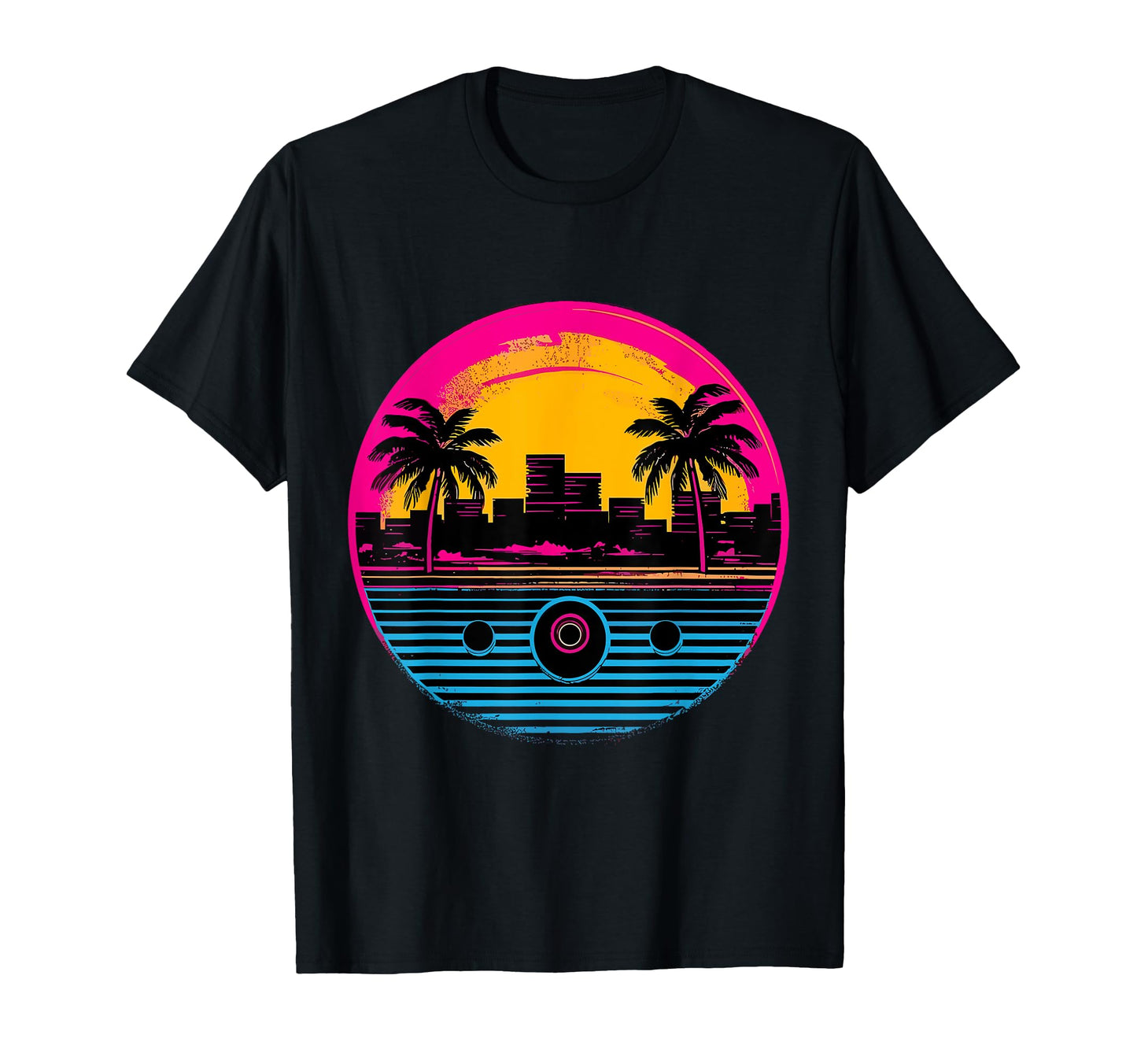 Vinyl Record Vaporwave Turntable Music T-Shirt - Graphic Print Unisex - T-Shirt, Sweatshirt, Hoodie