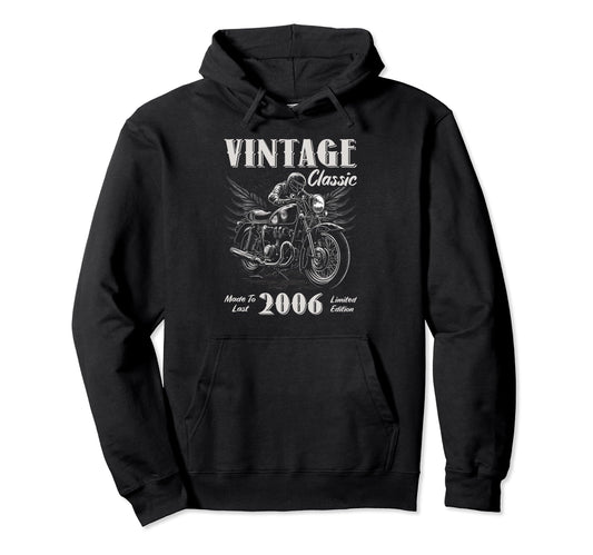 2006 Birthday Motorcycle Hoodie - Custom Art Print Men Women - T-Shirt, Sweatshirt, Hoodie