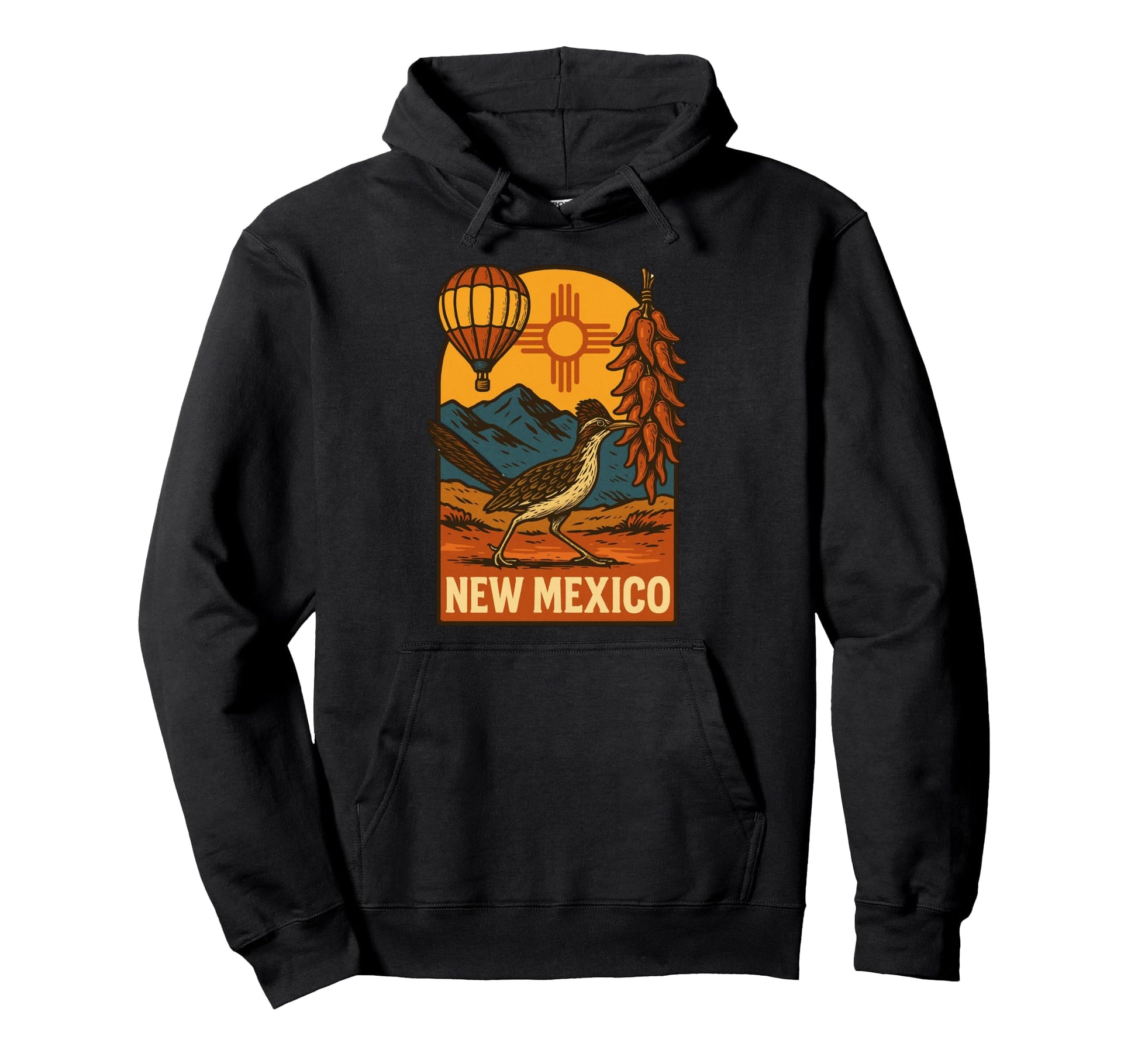 New Mexico Icons Desert Southwest Hoodie - Graphic Print Unisex - T-Shirt, Sweatshirt, Hoodie