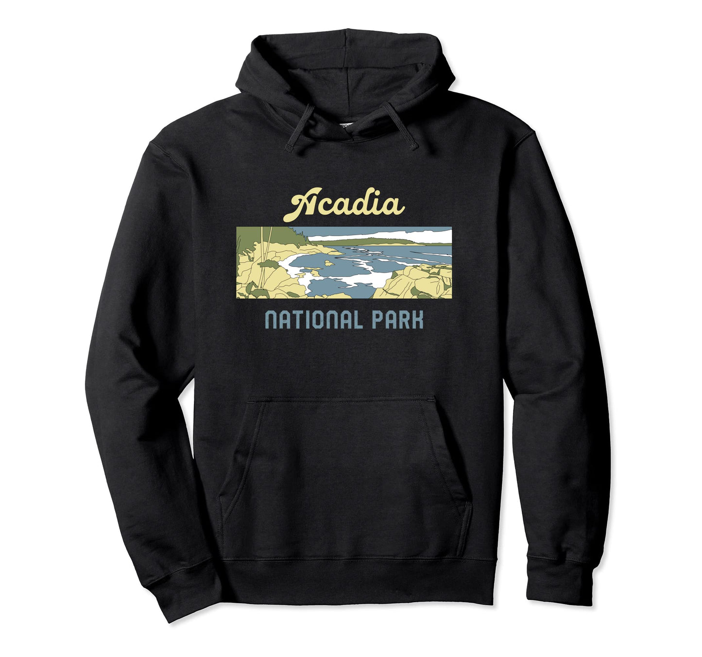 Acadia National Park Maine Minimalist Hoodie - Streetwear Style Unisex - T-Shirt, Sweatshirt, Hoodie