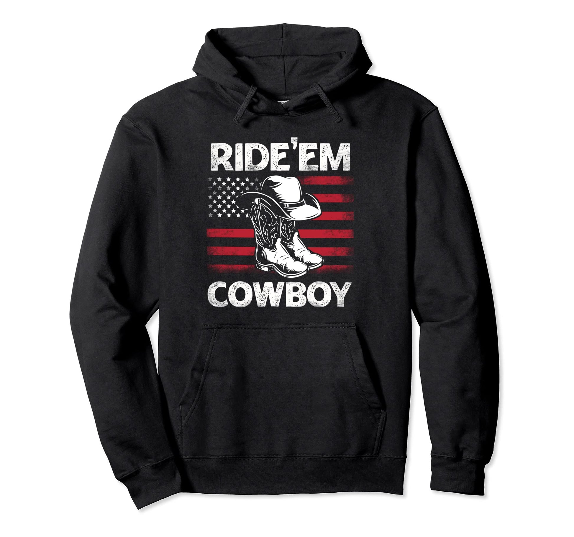 Rideem Cowboy Western Cowgirl Boots Hat Hoodie - Novelty Apparel Unisex - T-Shirt, Sweatshirt, Hoodie