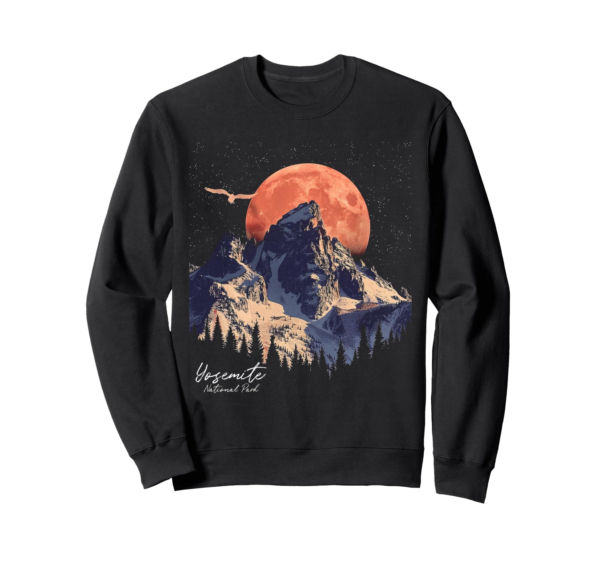 Yosemite Us National Park Mountain Sweatshirt - Unique Graphic Unisex - T-Shirt, Sweatshirt, Hoodie