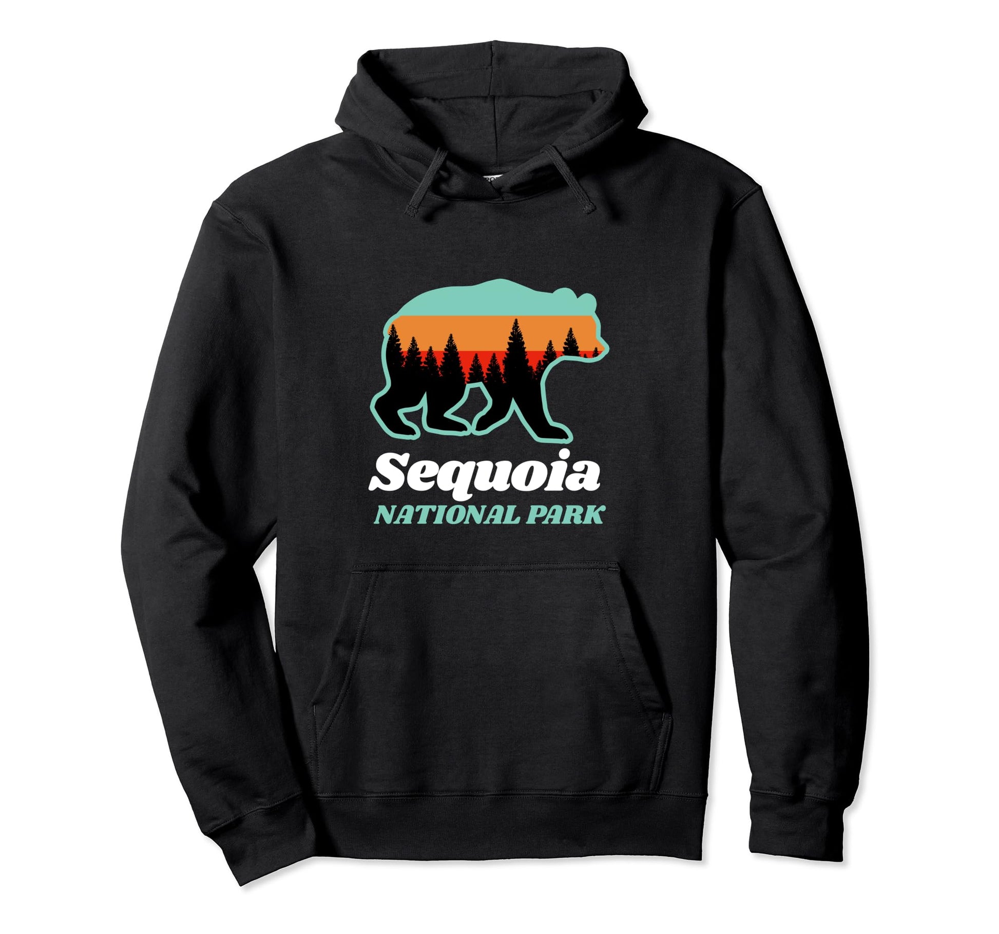Sequoia Bear Forest National Park Hoodie - Novelty Apparel Men Women - T-Shirt, Sweatshirt, Hoodie