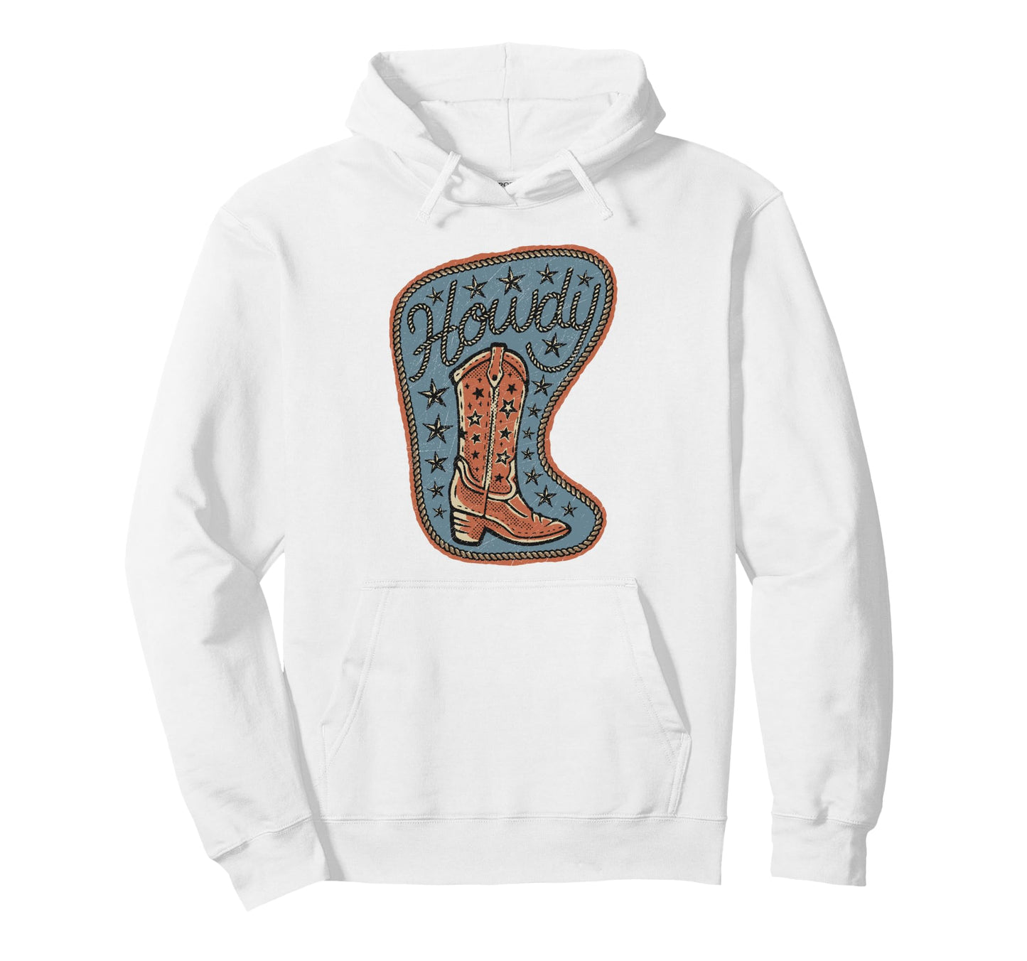 Rodeo Howdy Cowgirl Cowboy Boots Western Hoodie - Unique Graphic Unisex - T-Shirt, Sweatshirt, Hoodie