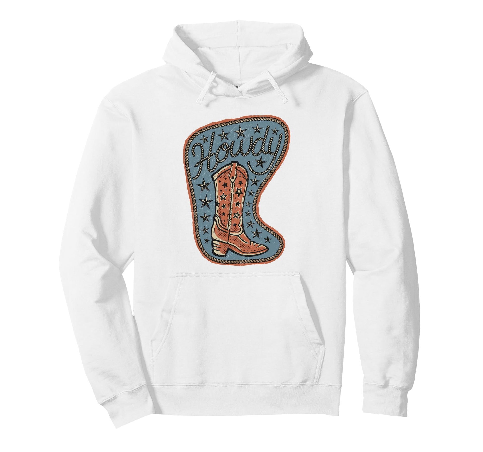 Rodeo Howdy Cowgirl Cowboy Boots Western Hoodie - Unique Graphic Unisex - T-Shirt, Sweatshirt, Hoodie