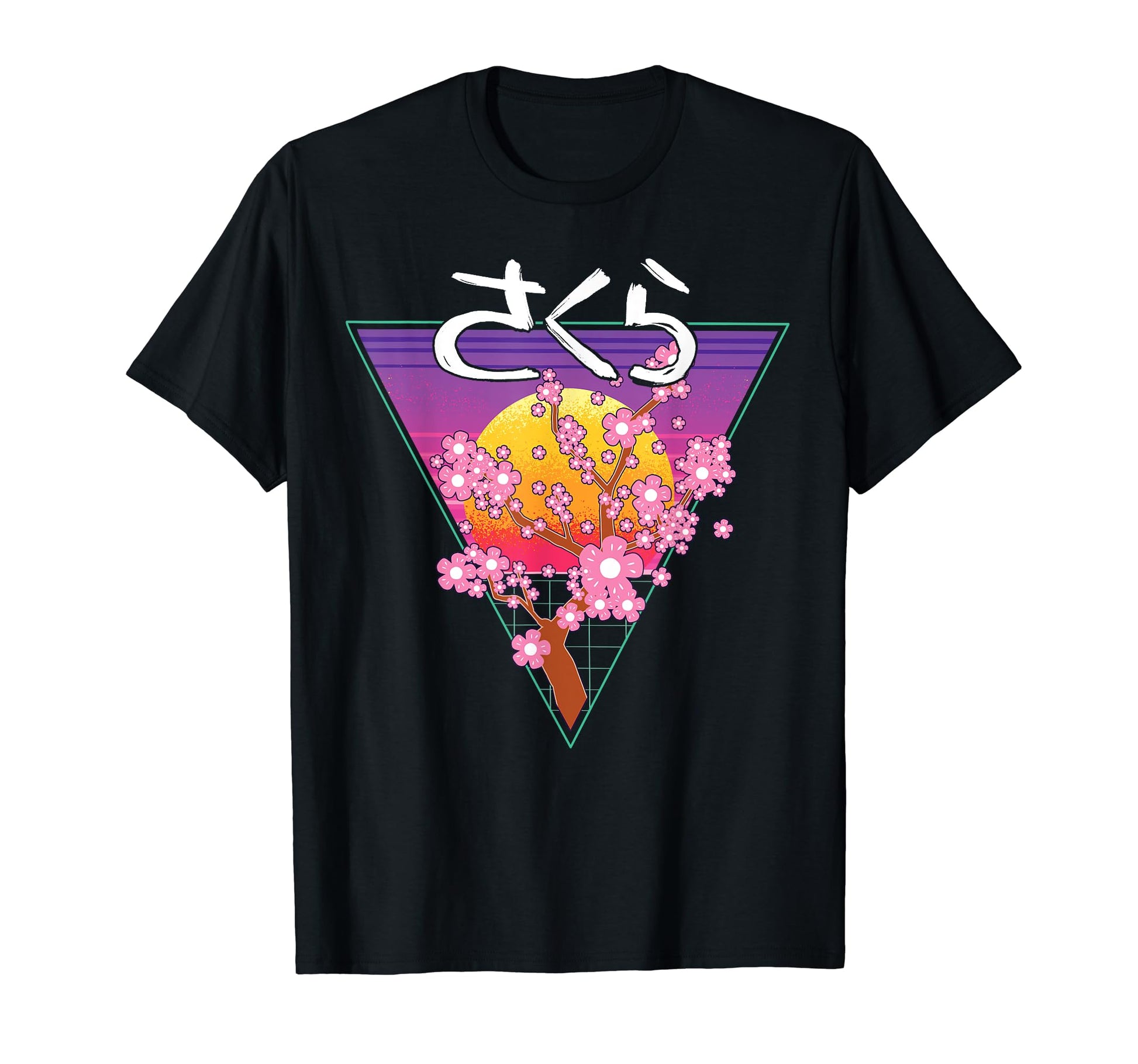 Vaporwave Cherry Blossoms Sakura Tree T-Shirt - Streetwear Style Men Women - T-Shirt, Sweatshirt, Hoodie