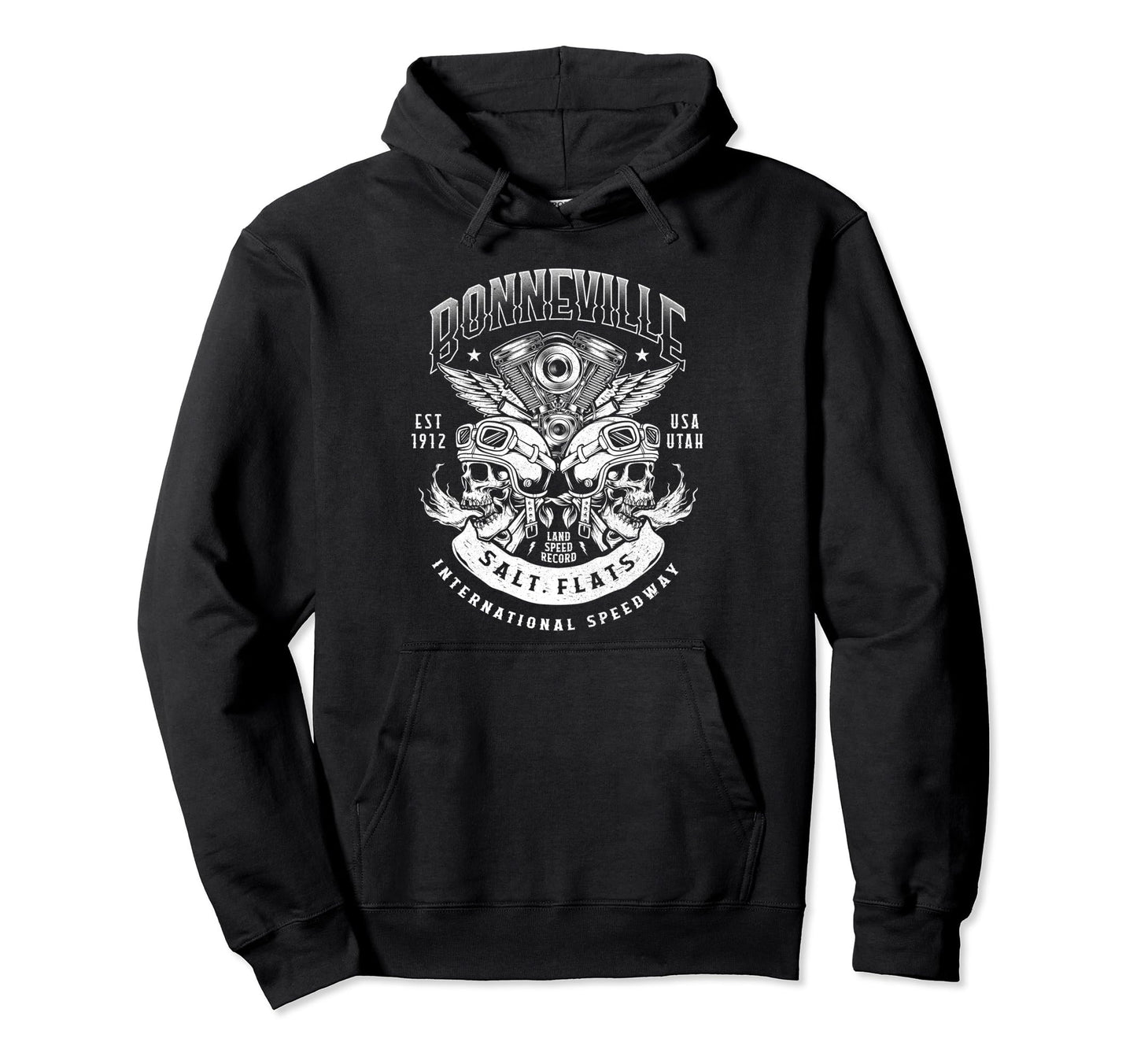 Bonneville Salt Flats Motorcycle Racing Hoodie - Streetwear Style Unisex - T-Shirt, Sweatshirt, Hoodie