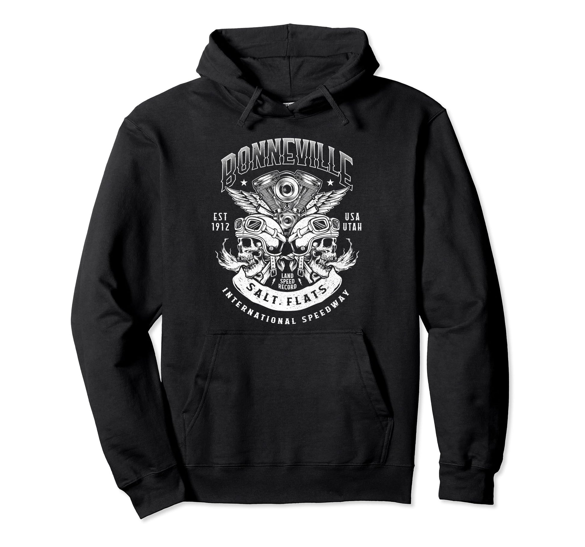 Bonneville Salt Flats Motorcycle Racing Hoodie - Streetwear Style Unisex - T-Shirt, Sweatshirt, Hoodie