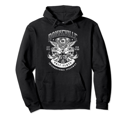 Bonneville Salt Flats Motorcycle Racing Hoodie - Streetwear Style Unisex - T-Shirt, Sweatshirt, Hoodie