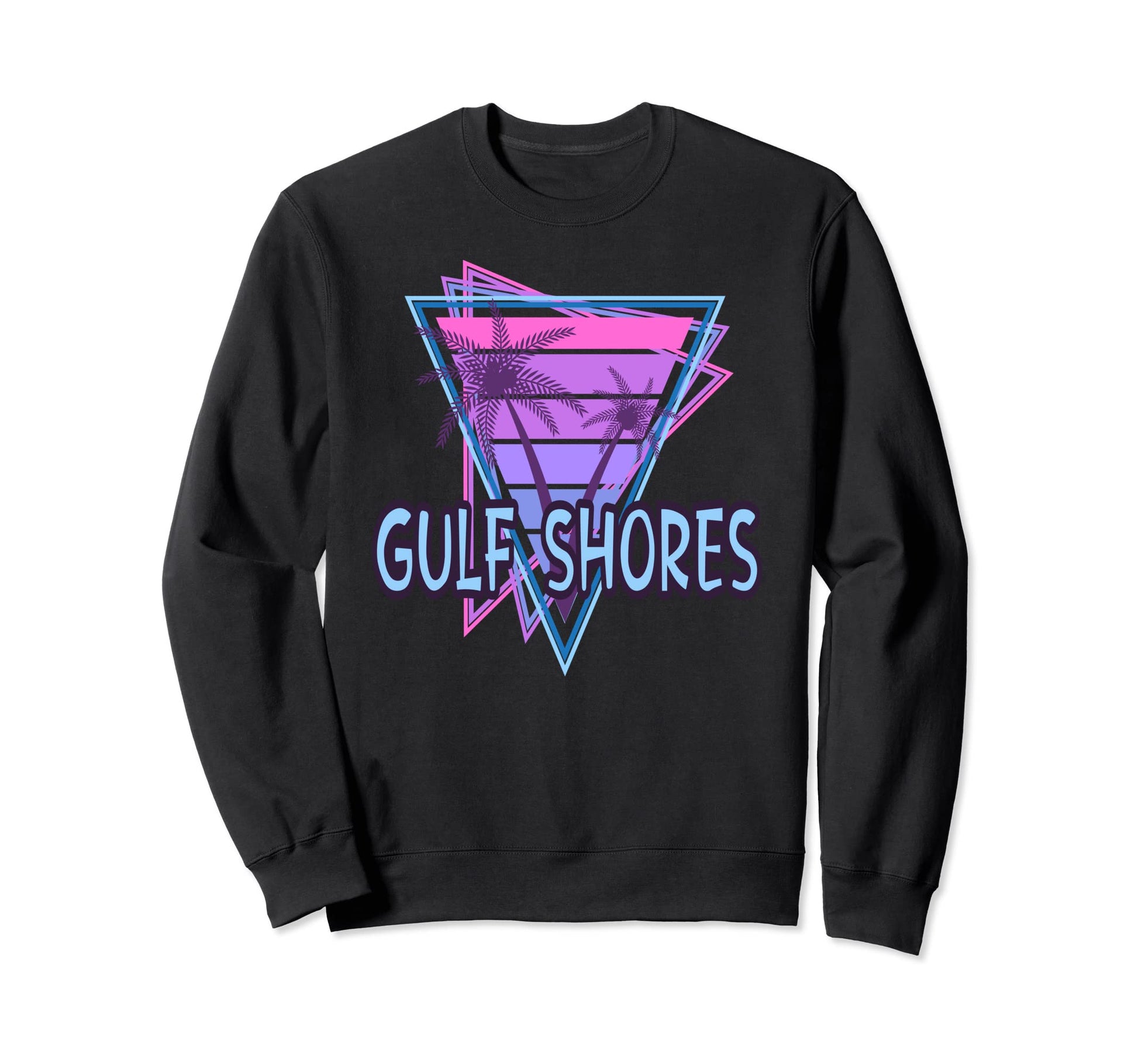 Gulf Shores Vacation Vaporwave Sweatshirt - Novelty Apparel Men Women - T-Shirt, Sweatshirt, Hoodie